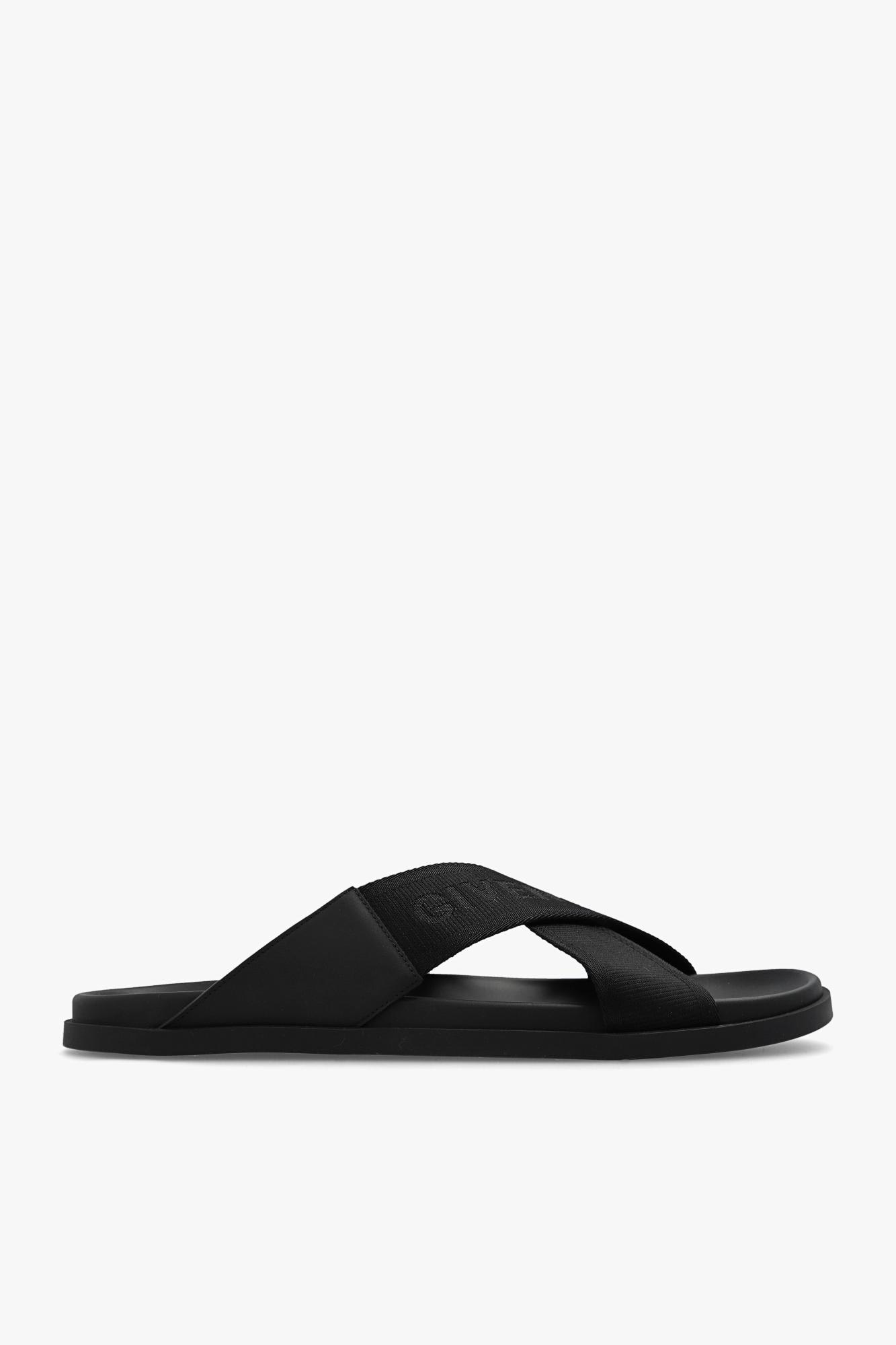 Givenchy Slides With Logo In Gray