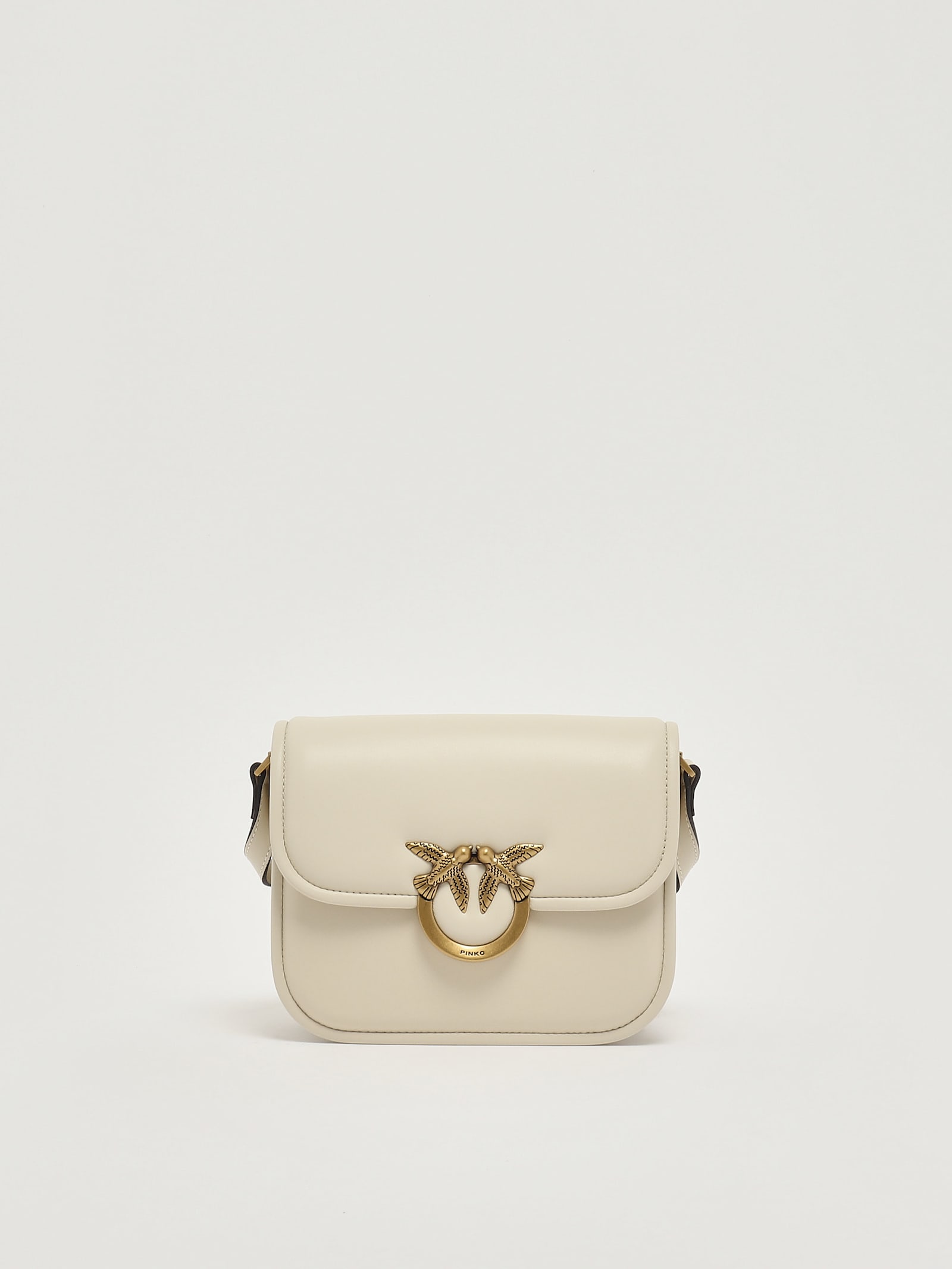 Pinko Love Box Bag Mini Clutch In White