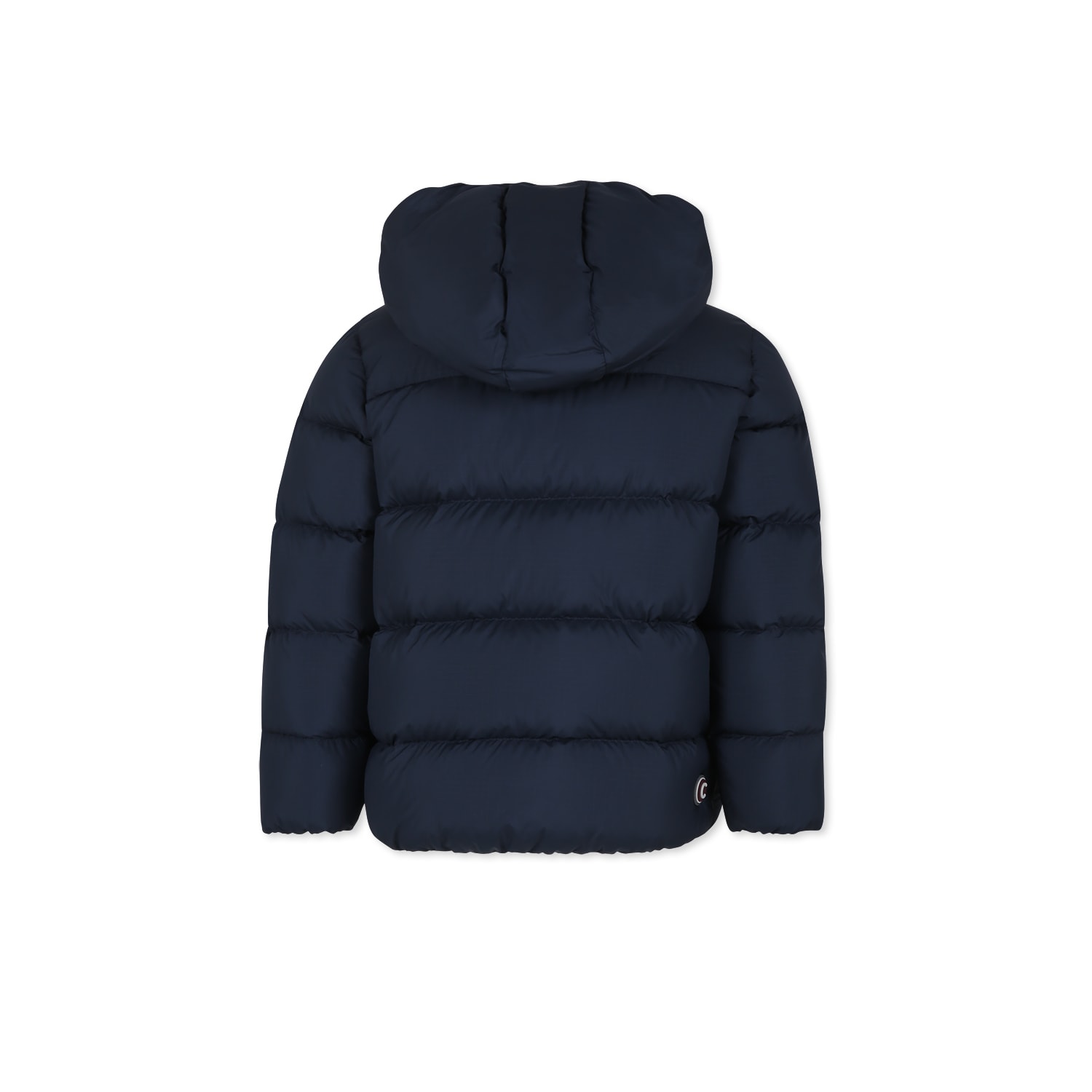 Colmar Blue Down Jacket For Boy With Logo In Blue