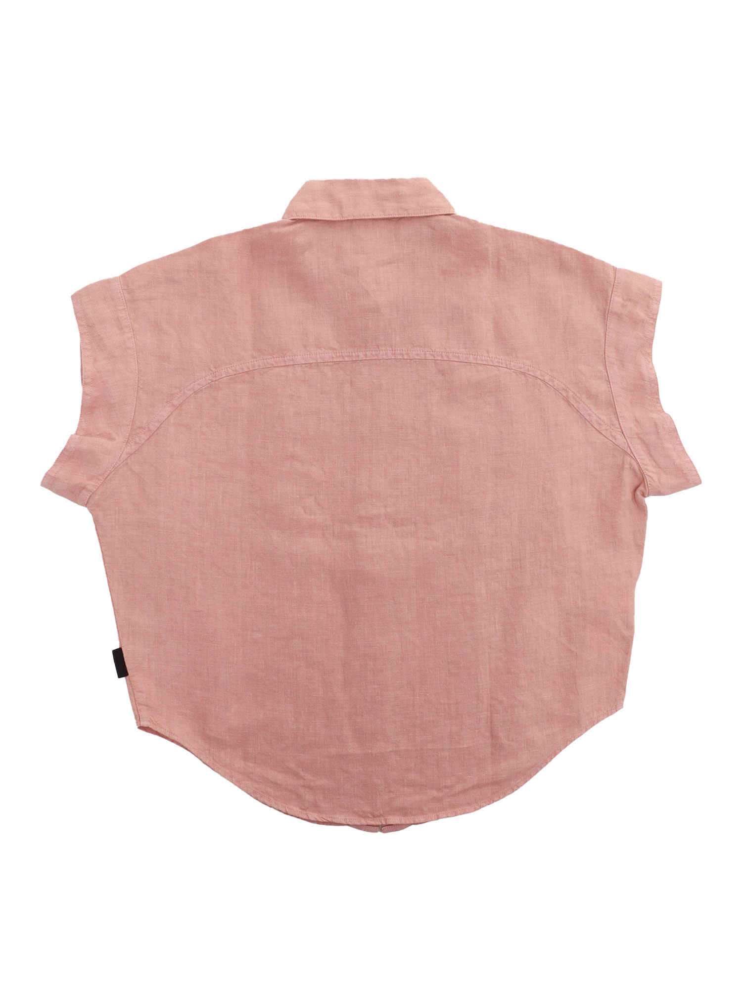 Aspesi Linen Shirt In Pink