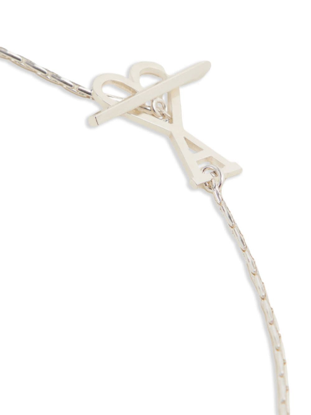 Shop Ami Alexandre Mattiussi Adc Adc 2 In 1 Chain Necklace In Silver