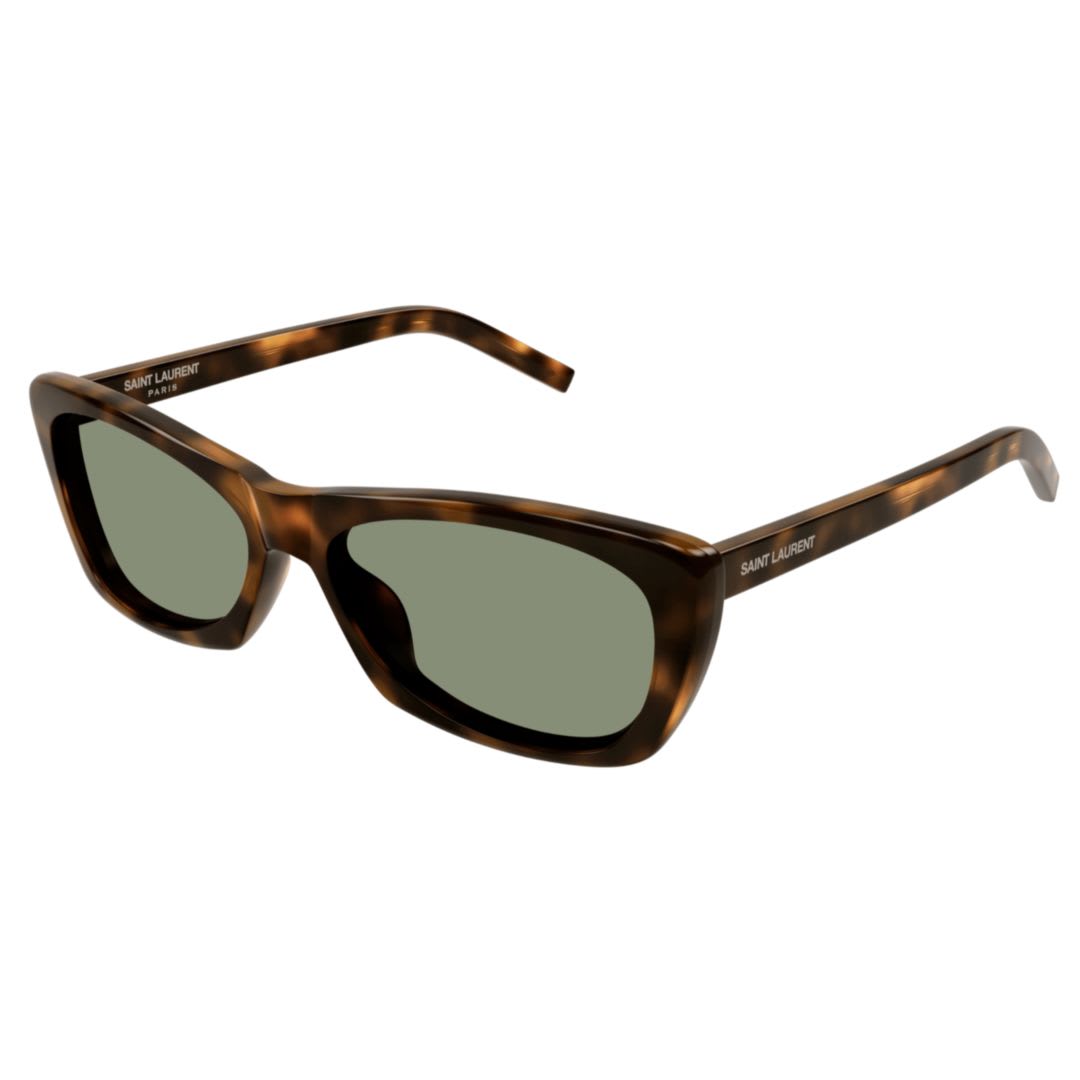 Saint Laurent Sl 613003 Havana Havana Green In Brown