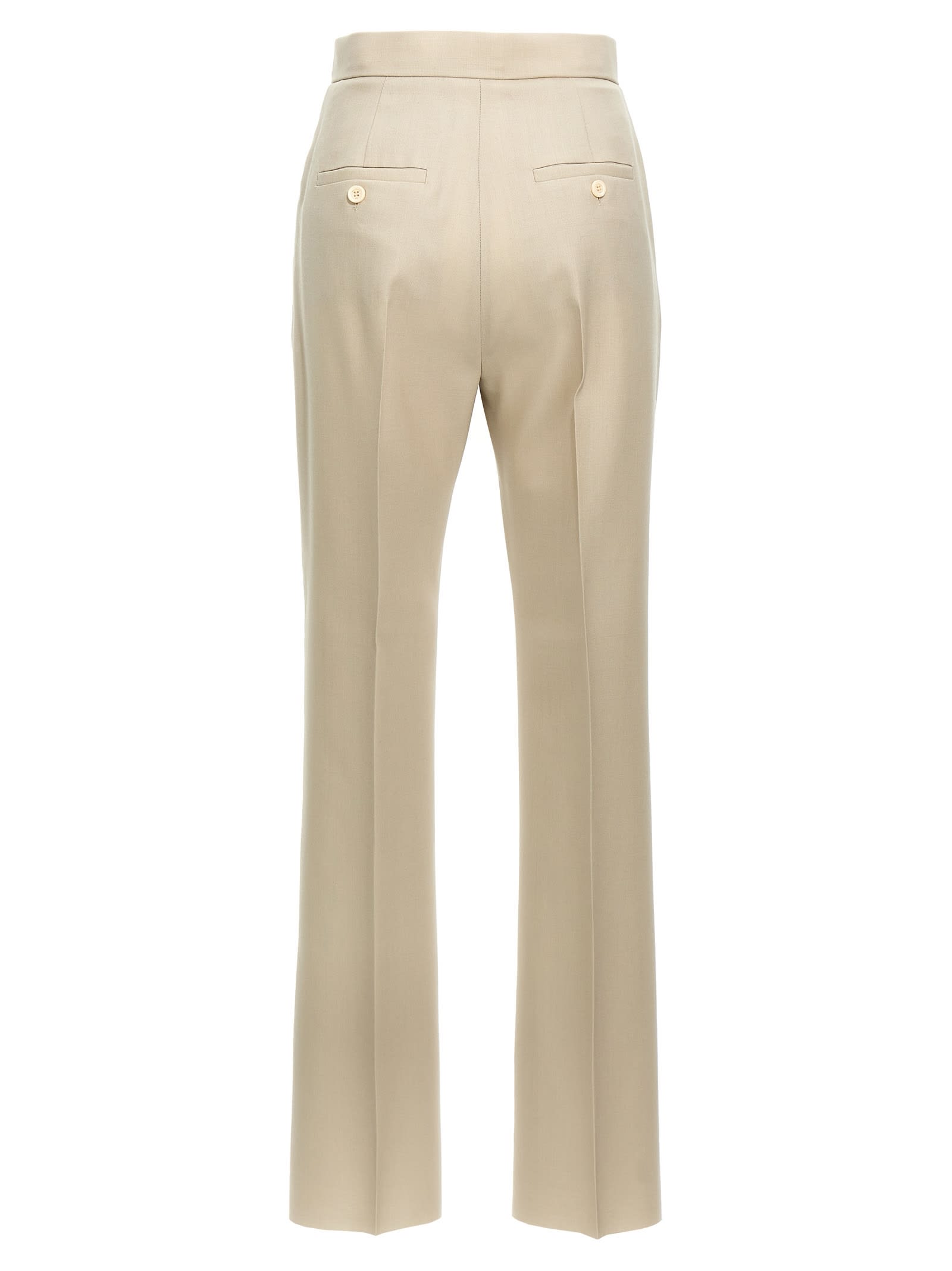 Max Mara Beige Turbigo Pants In Beige