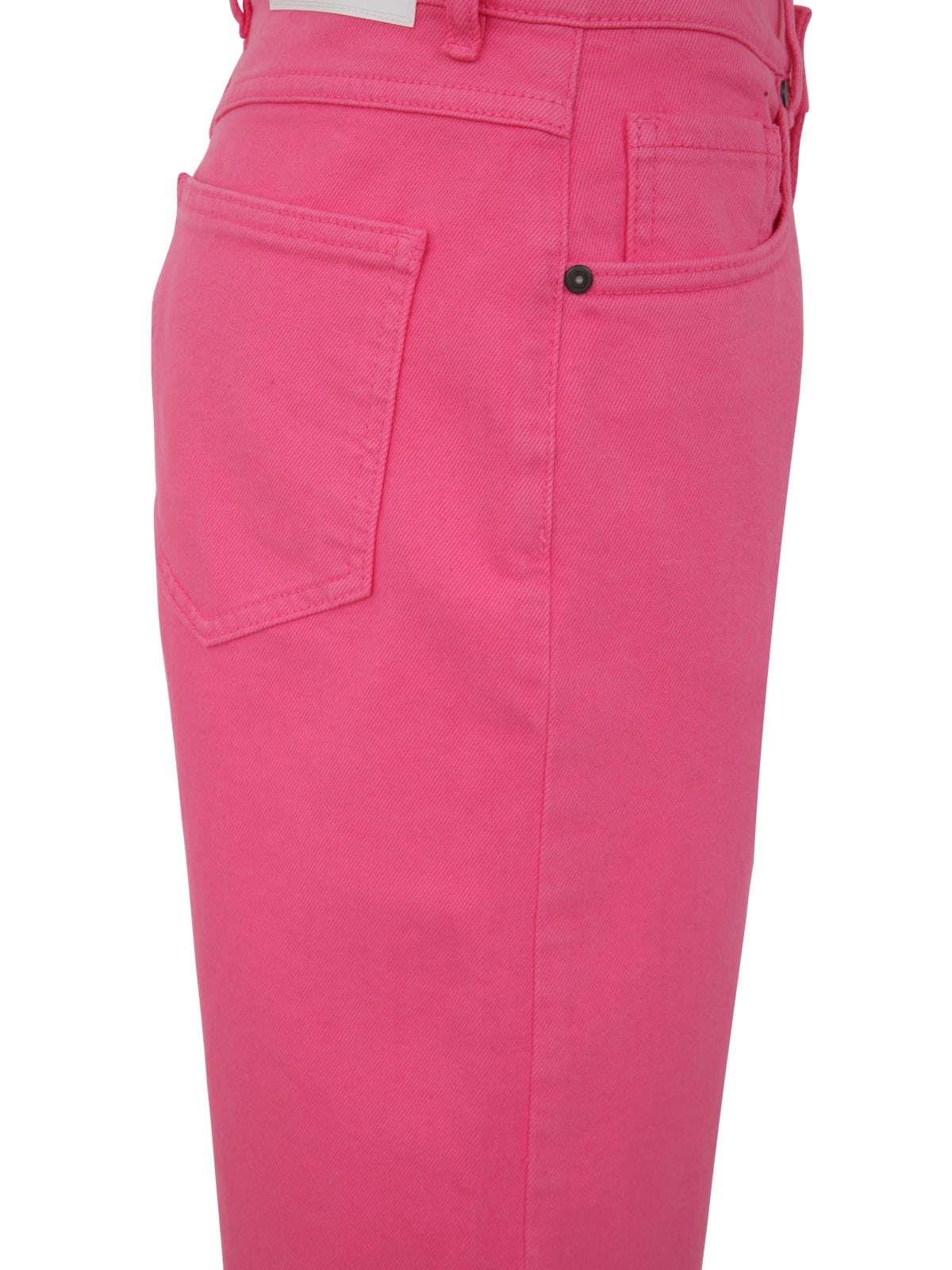 Shop P.a.r.o.s.h Drill Cotton Trousers In Pink