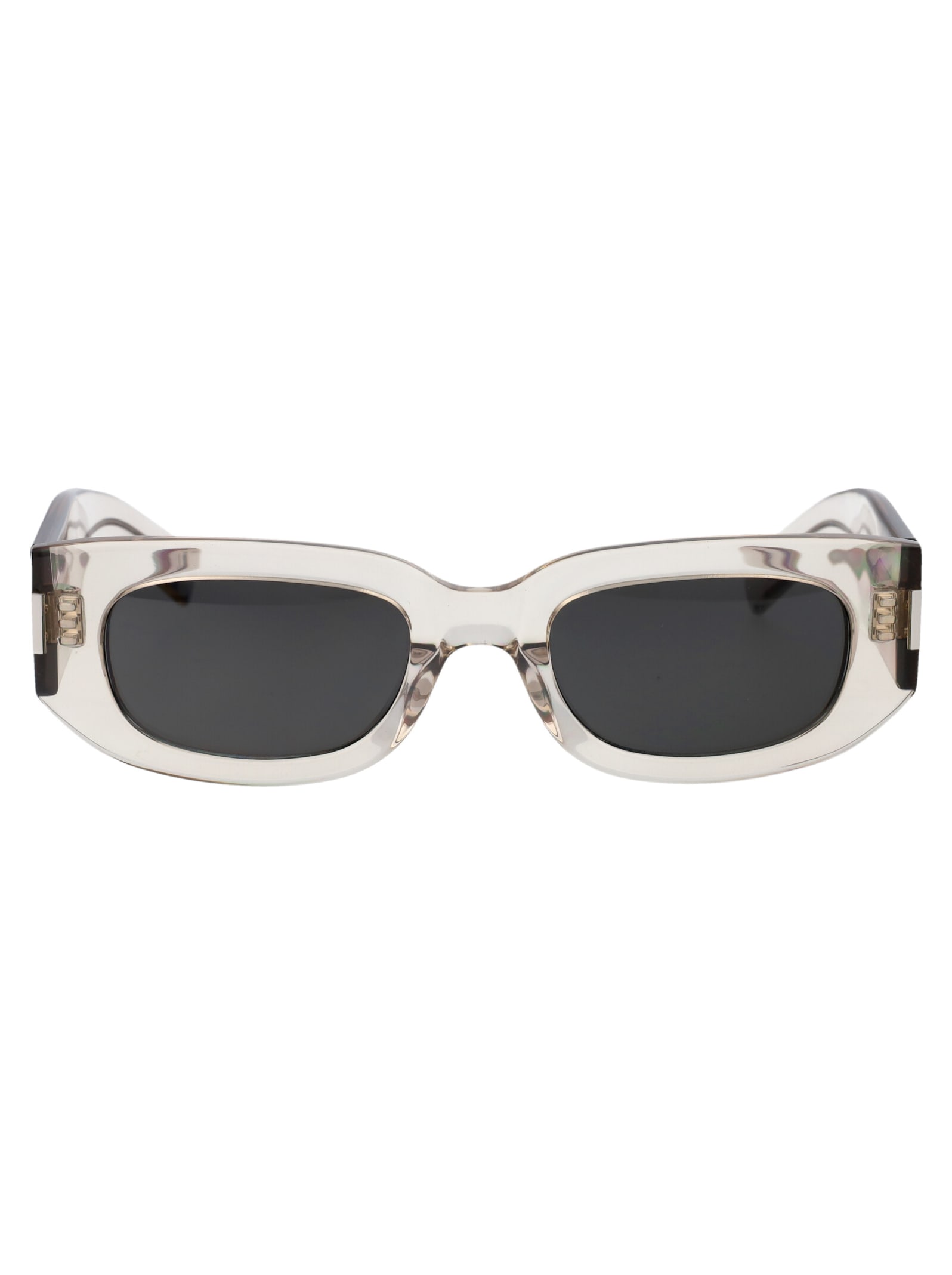 Saint Laurent Sl 697 Sunglasses In 003 Beige Beige Grey