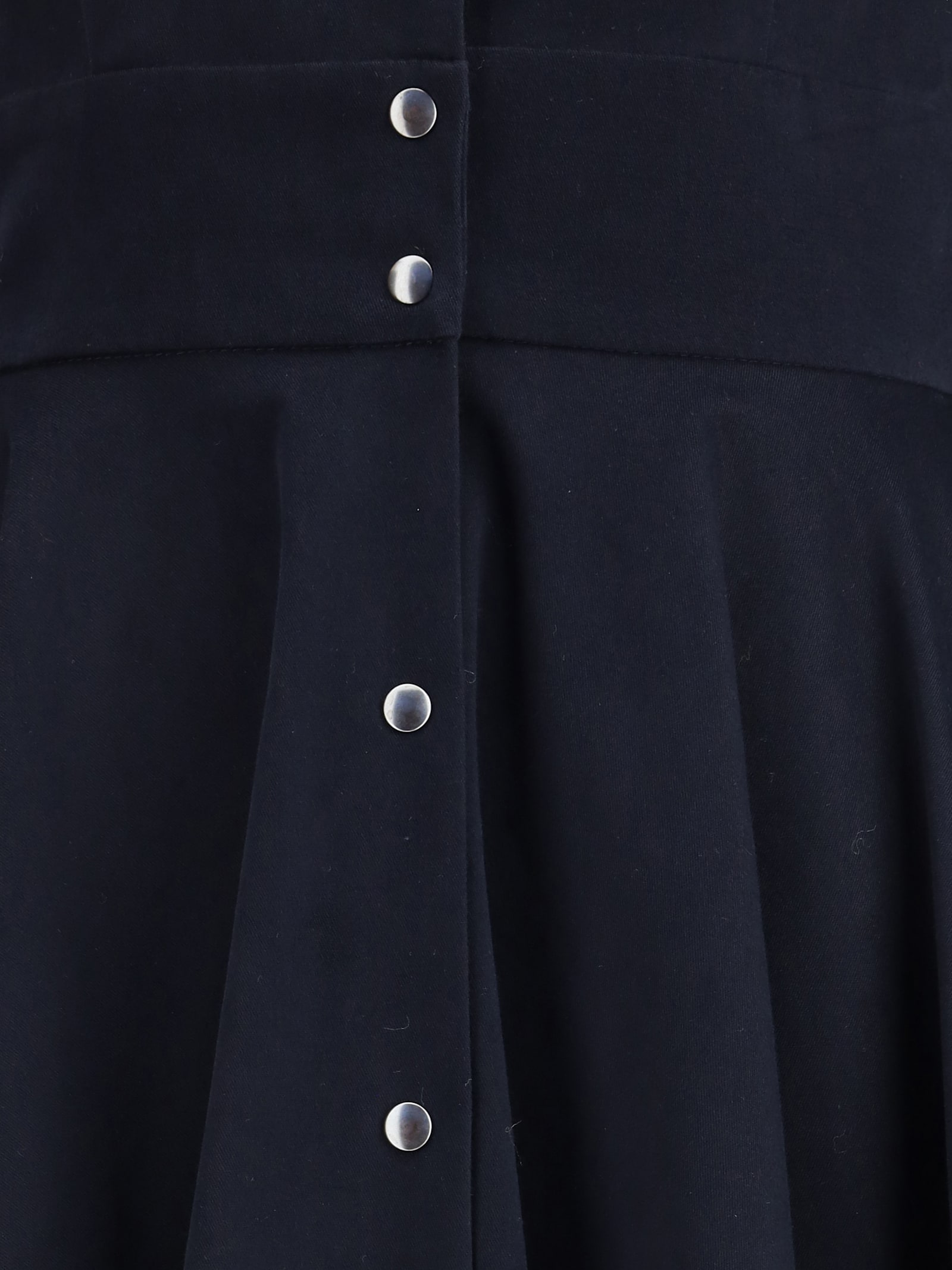 Ella Long Flared Dress In Blue