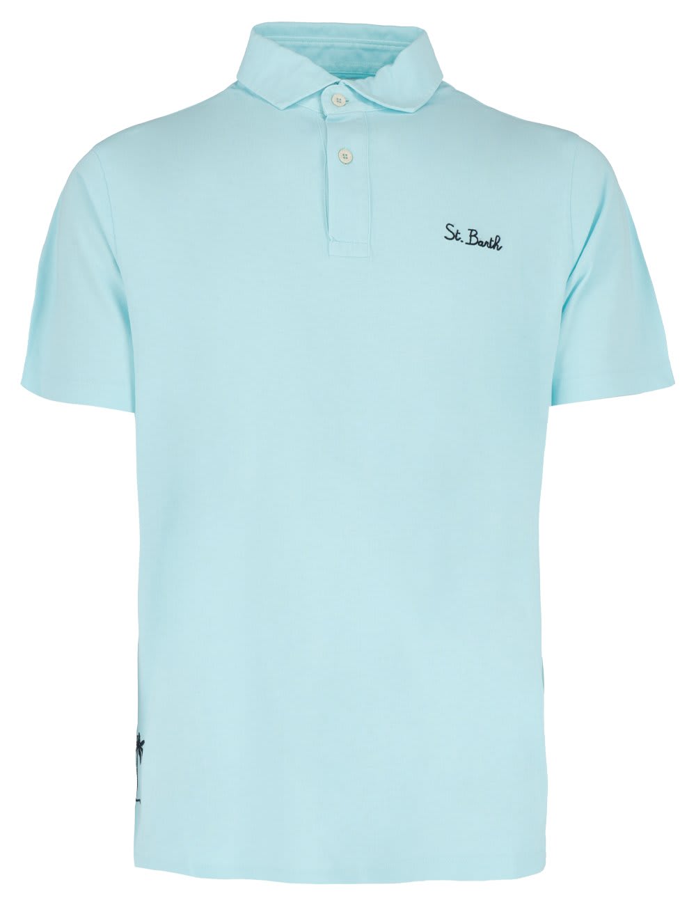 MC2 Saint Barth Blue Jersey Polo Shirt