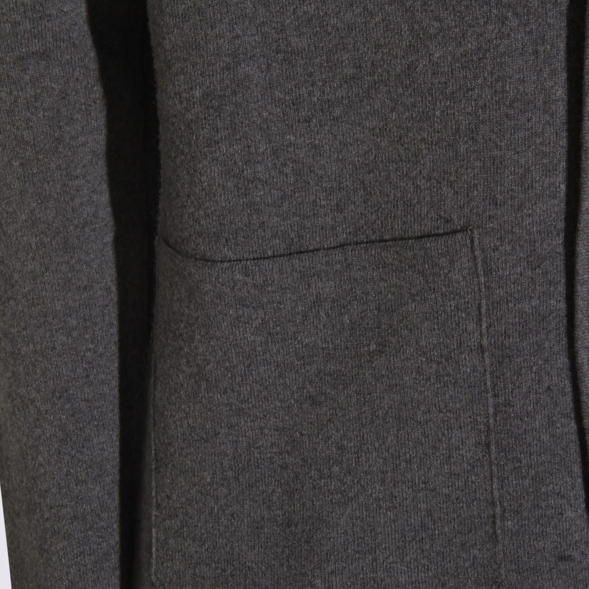 Lardini Lapel Pin Front Pockets Crewneck Jacket In Gray