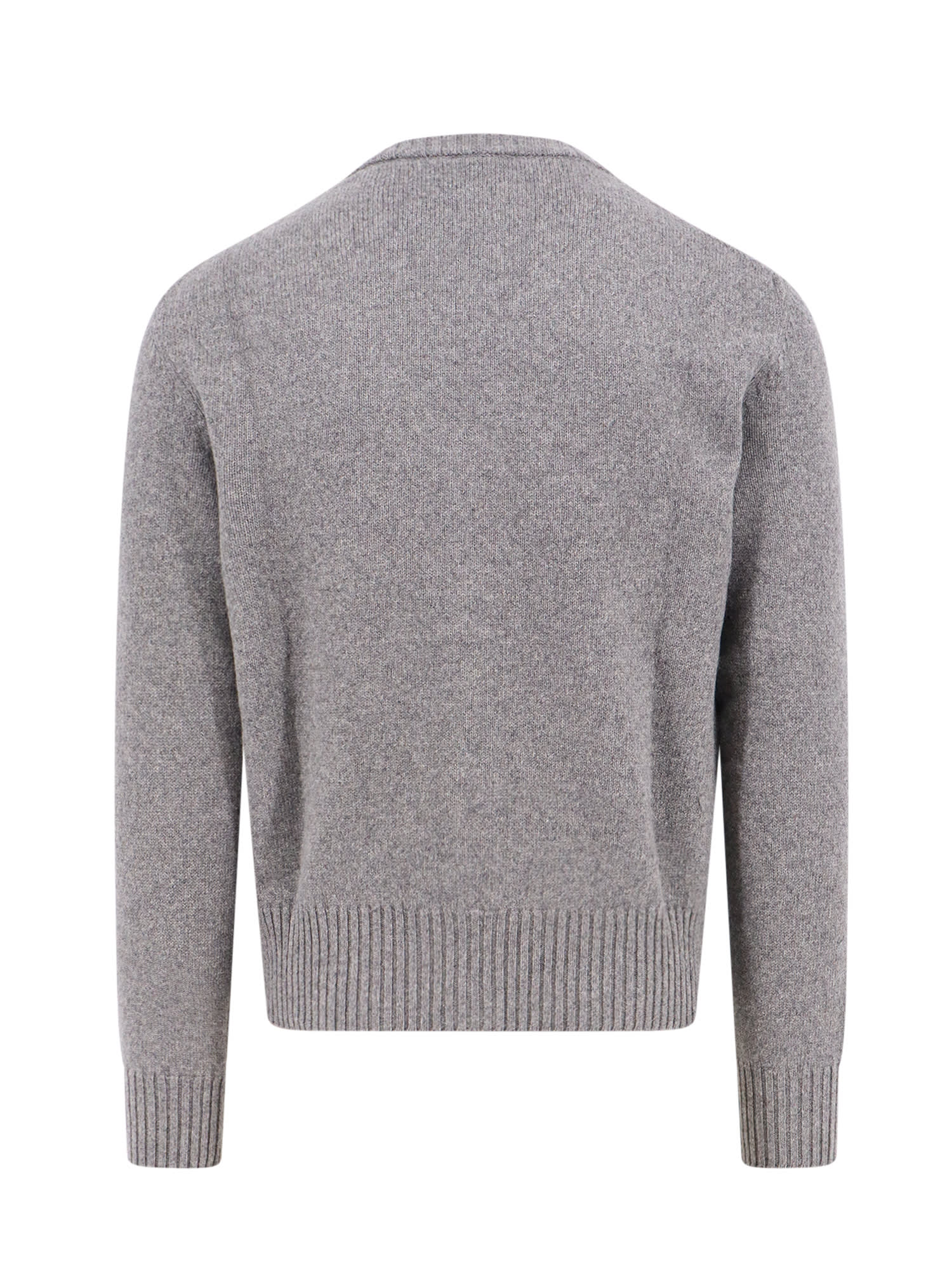 Shop Ami Alexandre Mattiussi Cardigan In Grey