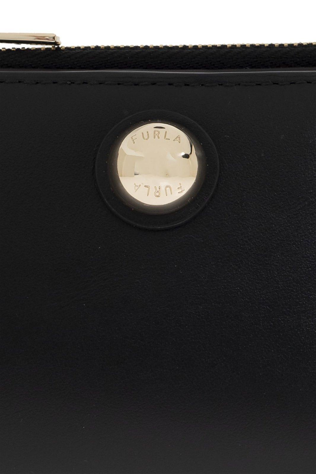 Shop Furla Sfera Compact S Bi-fold Wallet In Black