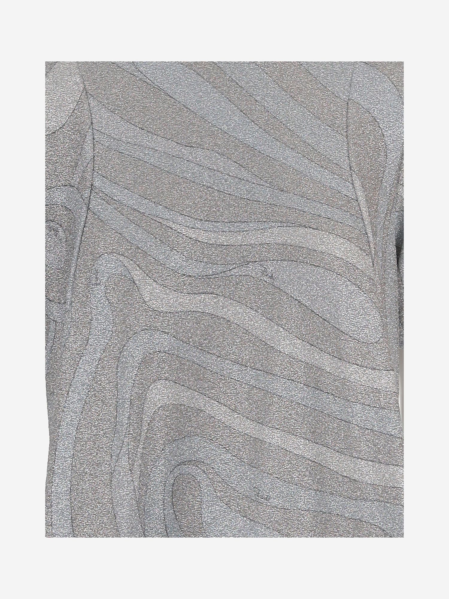 Pucci Stretch Nylon Dress With Abstract Print In Gray