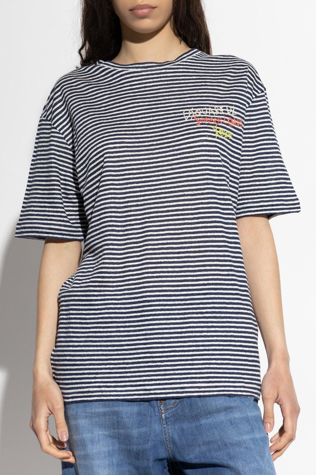 Shop Dsquared2 Summer Lovers Breezy Fit Striped T-shirt