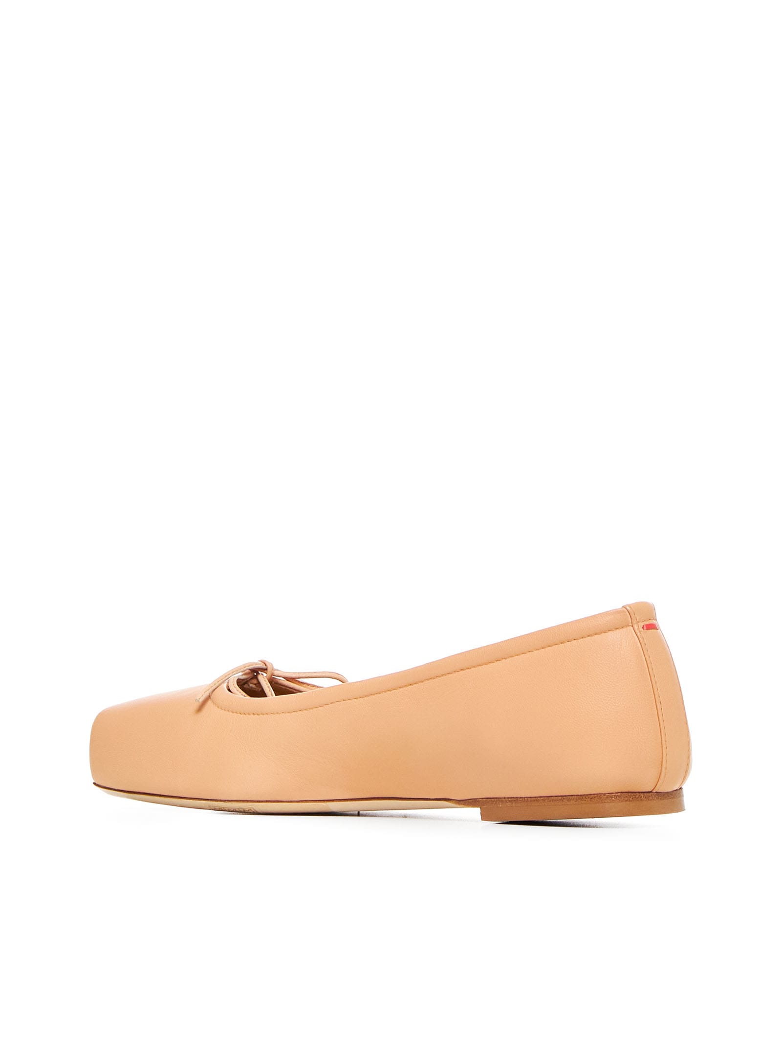 Shop Aeyde Flat Shoes In Peach