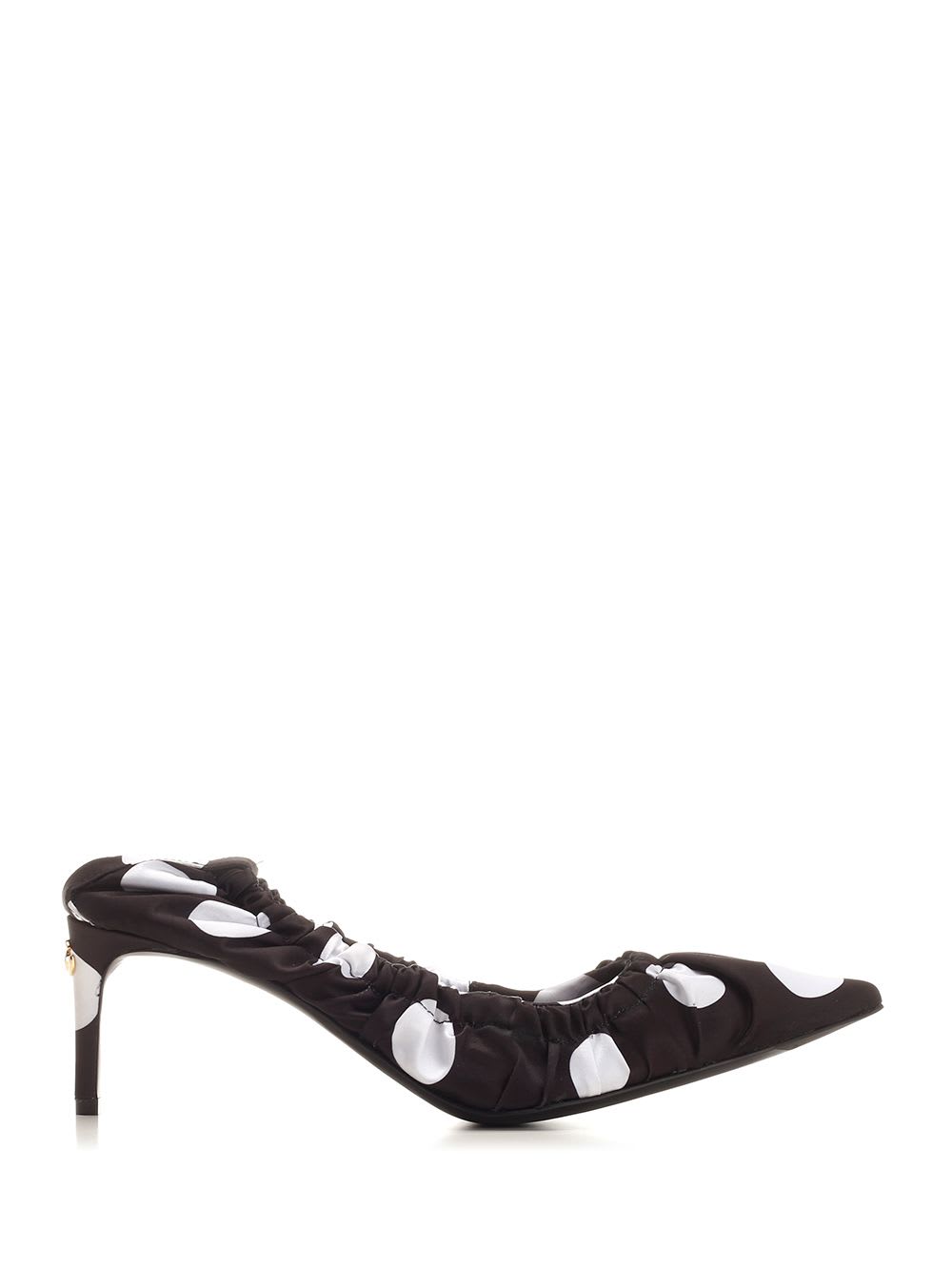 Shop Dolce & Gabbana Polka Dots Pumps In Black