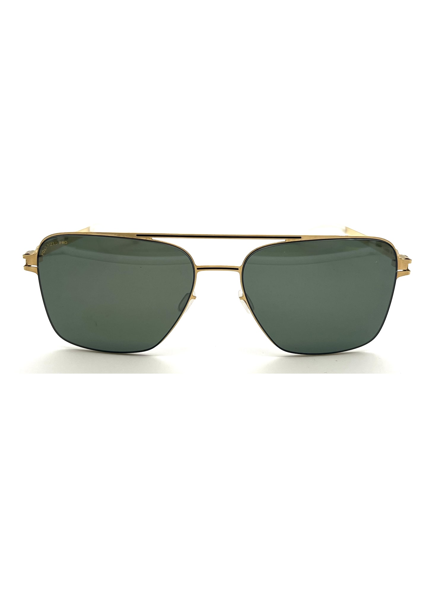 Shop Mykita Bernie Sunglasses In Gold/black