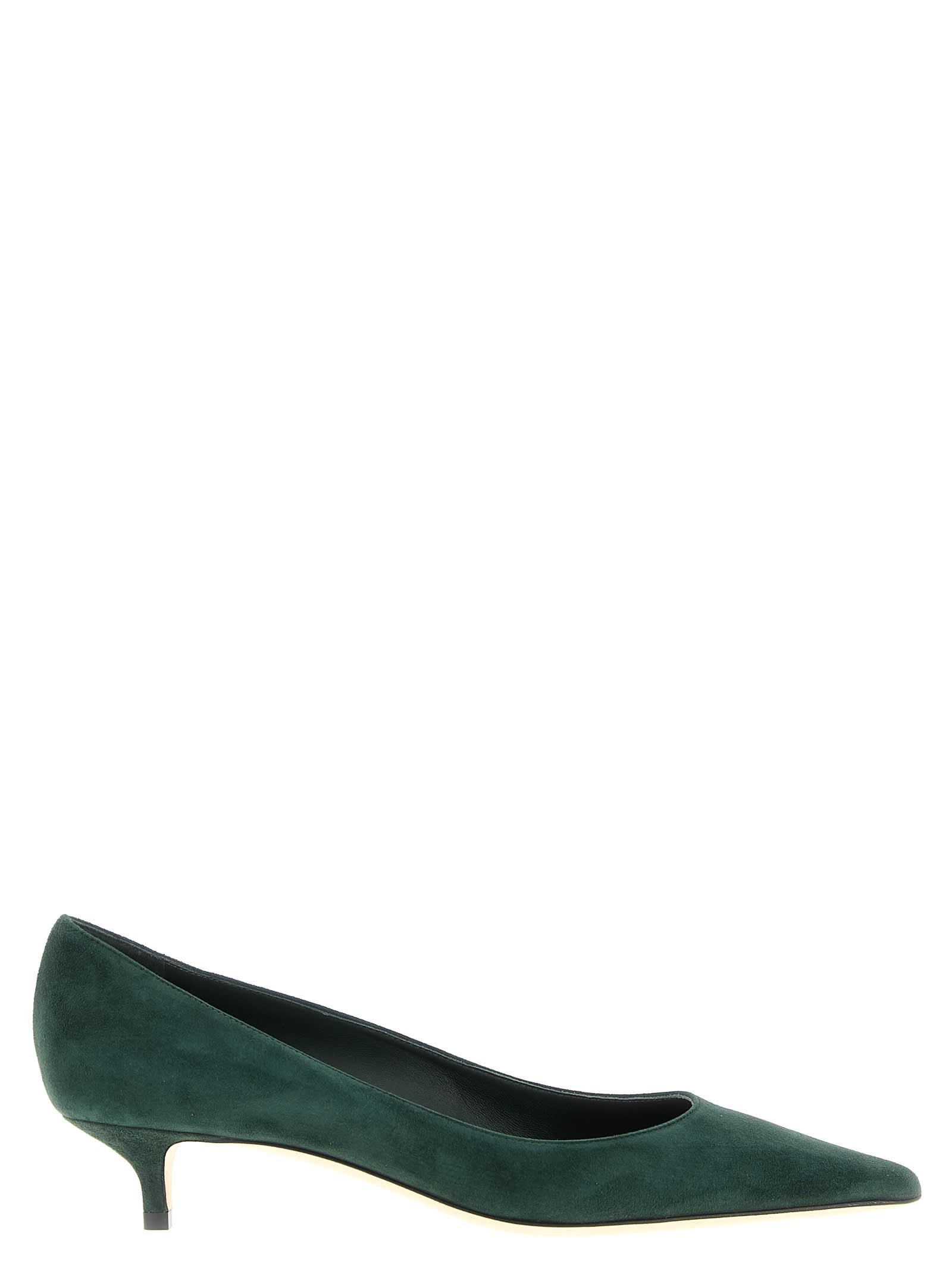 Jimmy Choo Amelia Pumps Kitten Heel Pointed Toe In Green