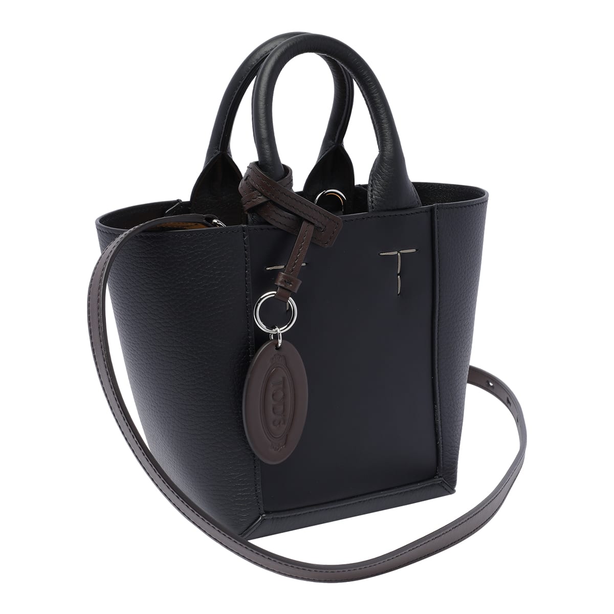 Shop Tod's Tods Double Up Shopping Bag In Black