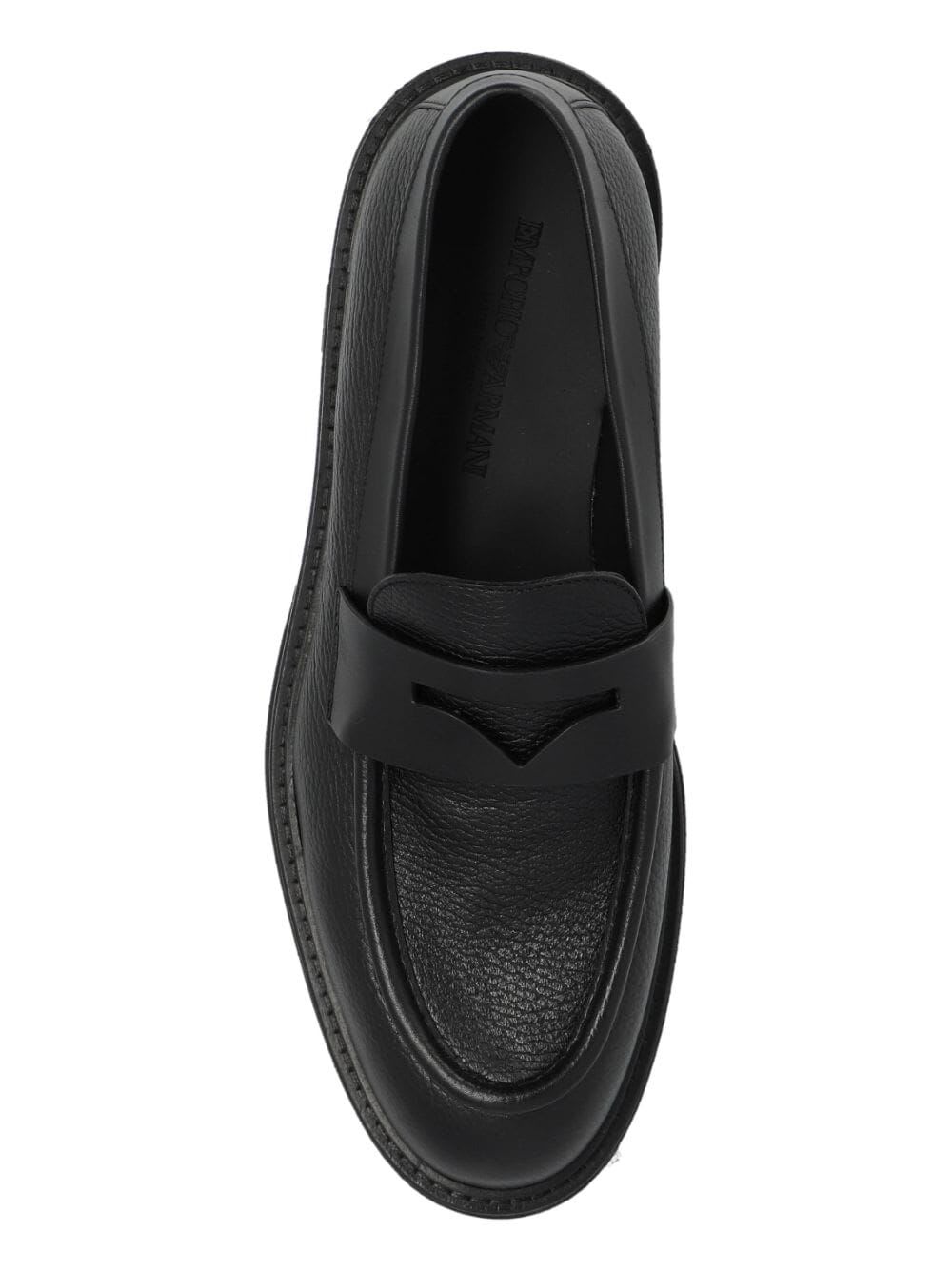 Shop Emporio Armani Loafer In Black Black