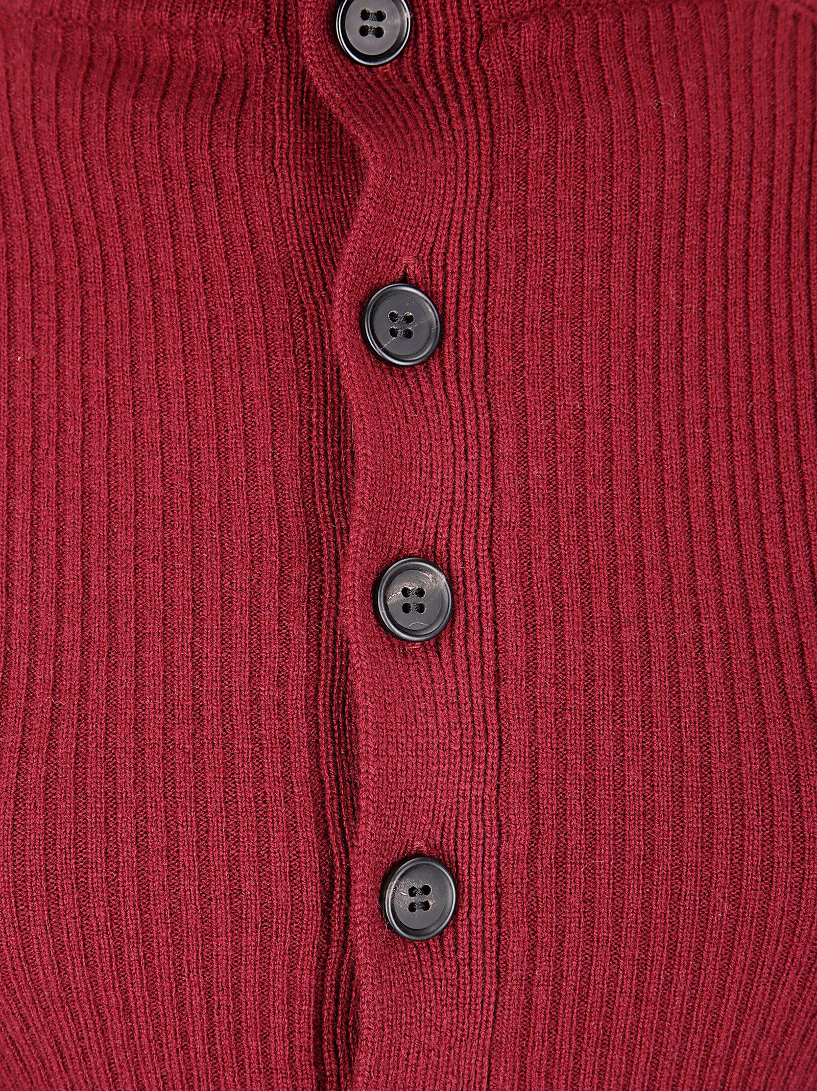 Yohji Yamamoto Ribbed High-neck Sweater In Red