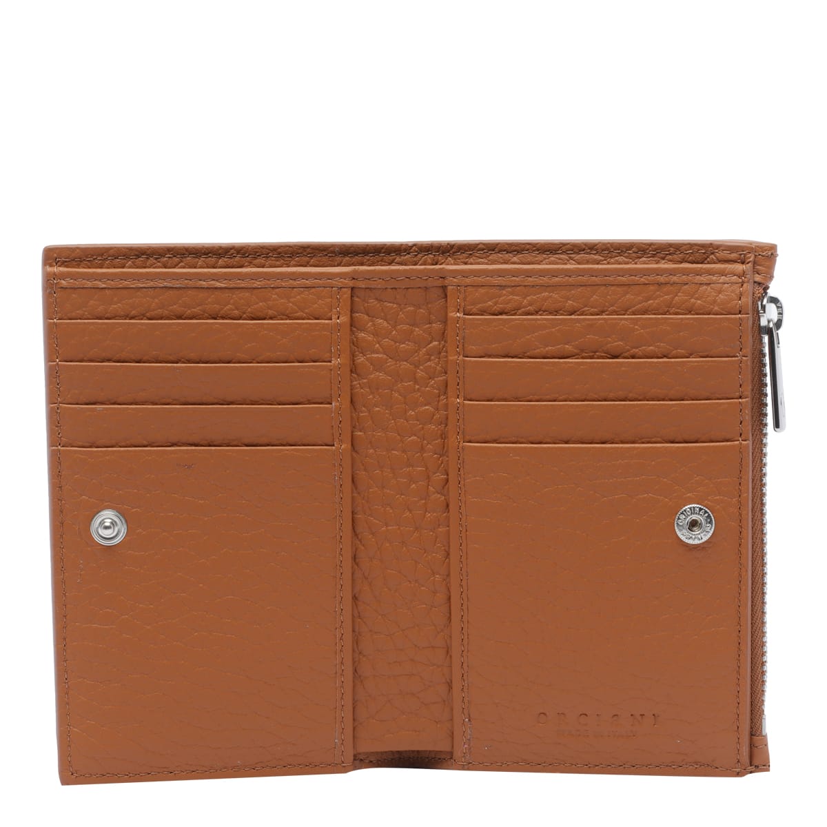 Orciani Textured Finish Wallet And Cardholders In Beige