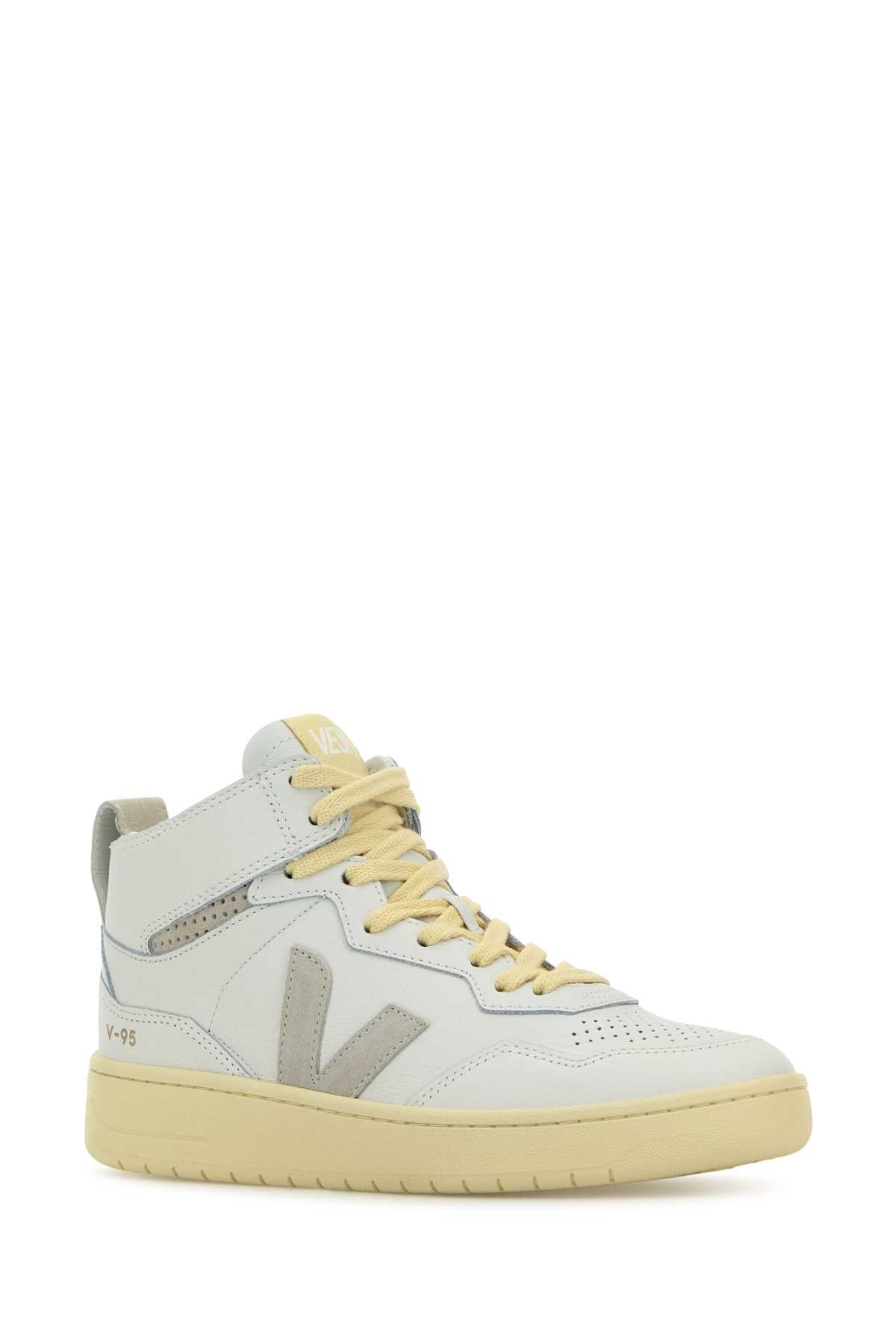 Veja V-95 O. T. Leather Sneaker In White