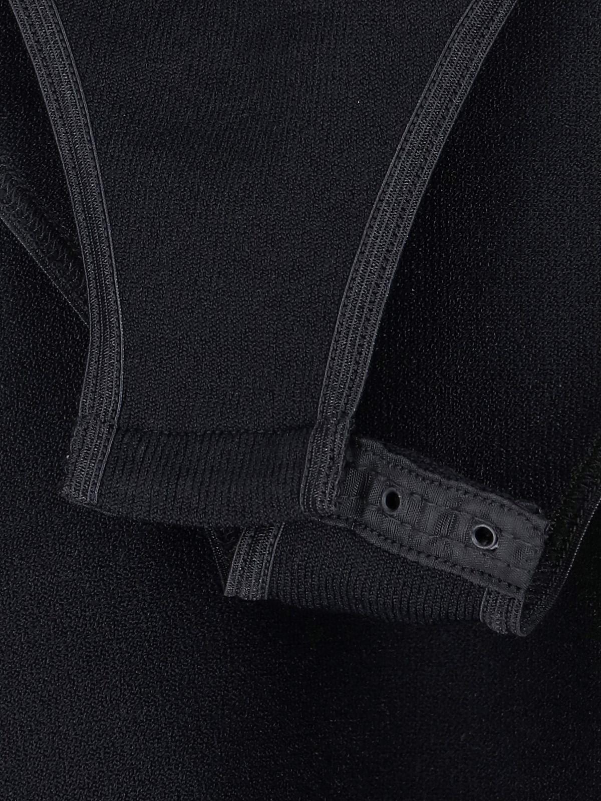 Shop Alaïa Off-the Shoulder Bodysuit In Noir