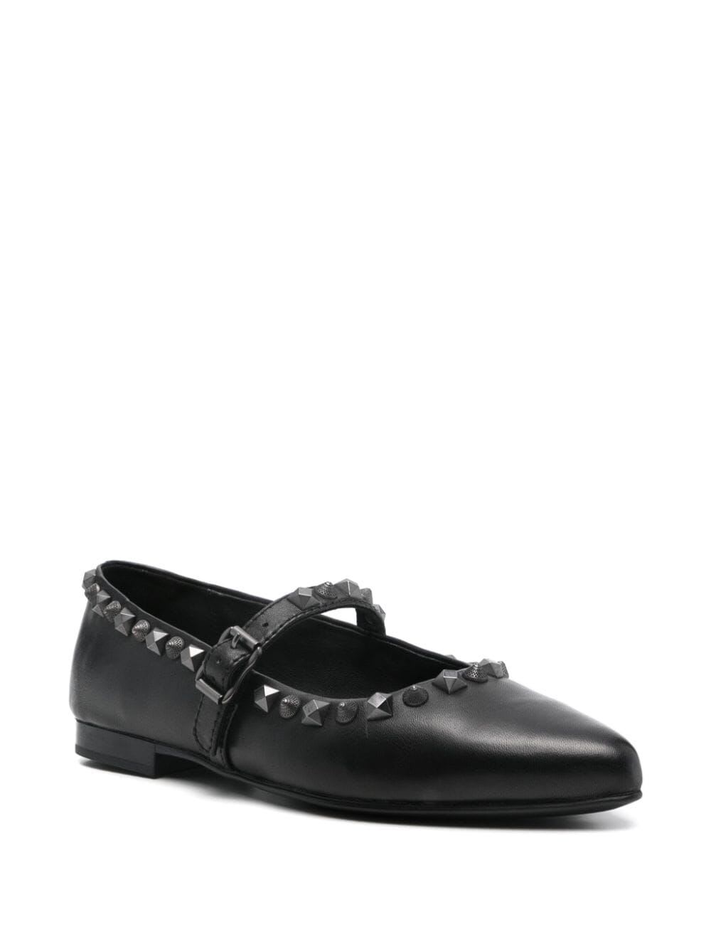 Shop Ash Beatnik01 Ballet Shoes In Black