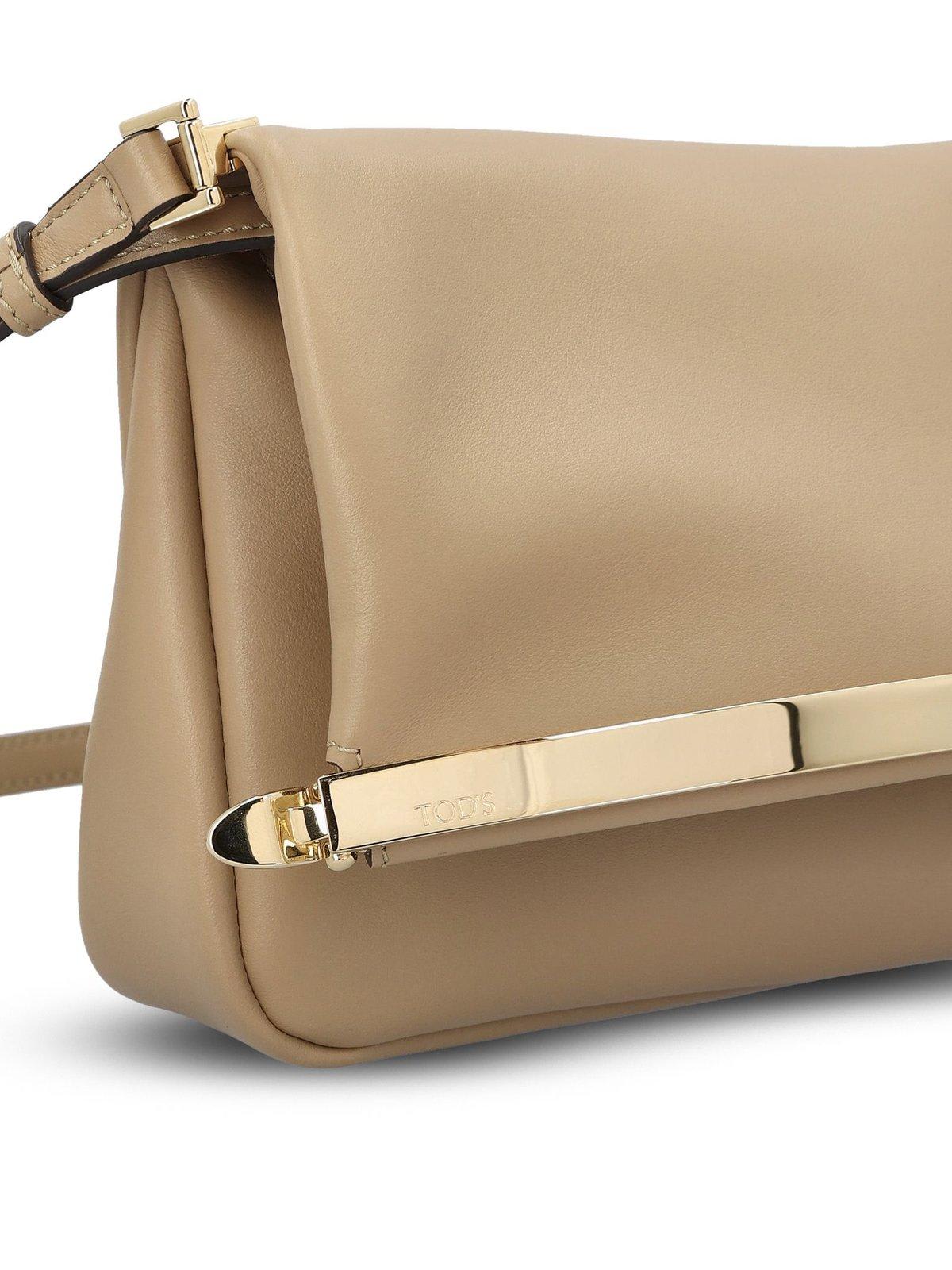 Tod's Logo Debossed Flap Bag