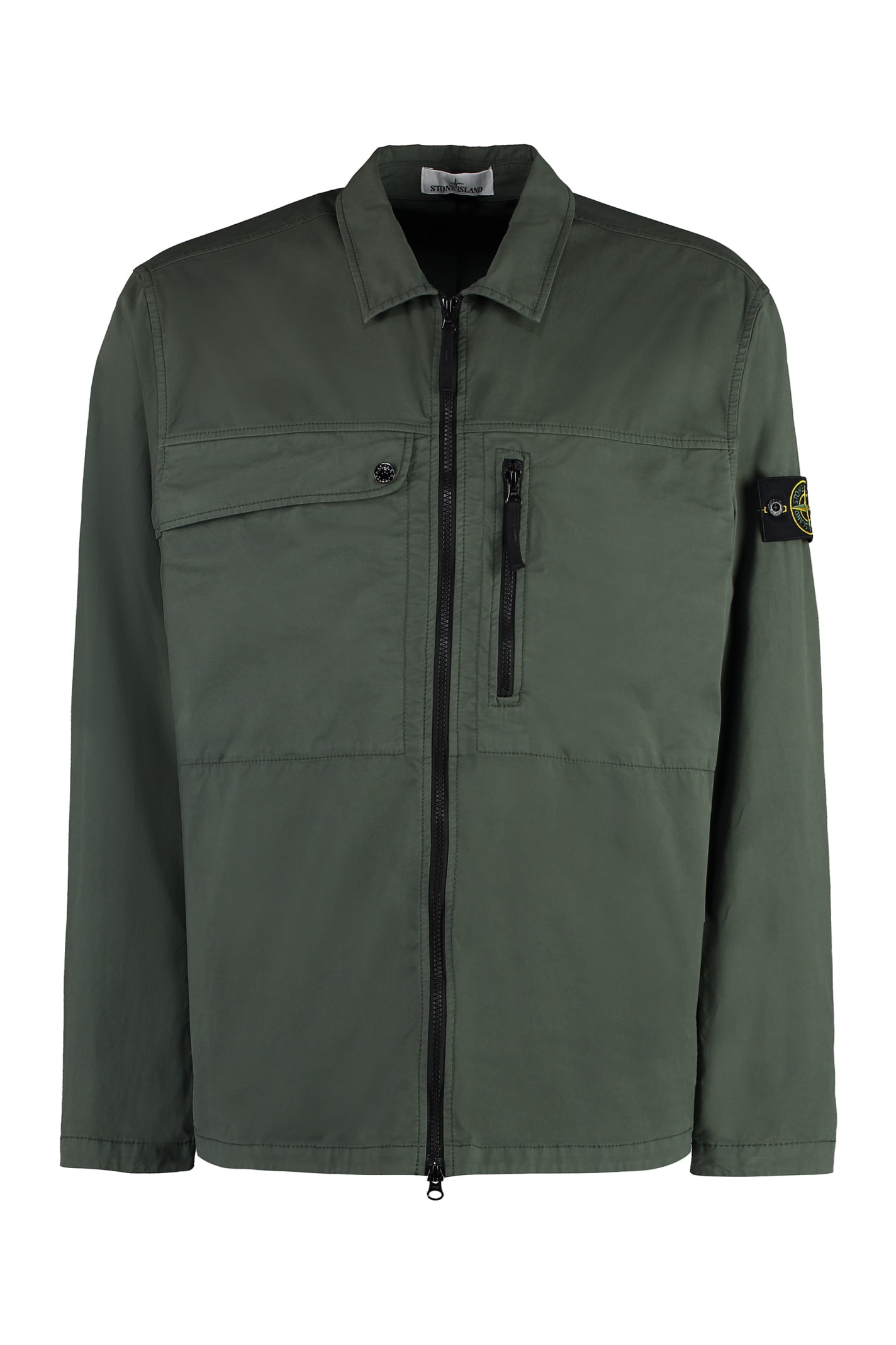 Stone Island Quilted Hooded zip-up Jacket - Farfetch