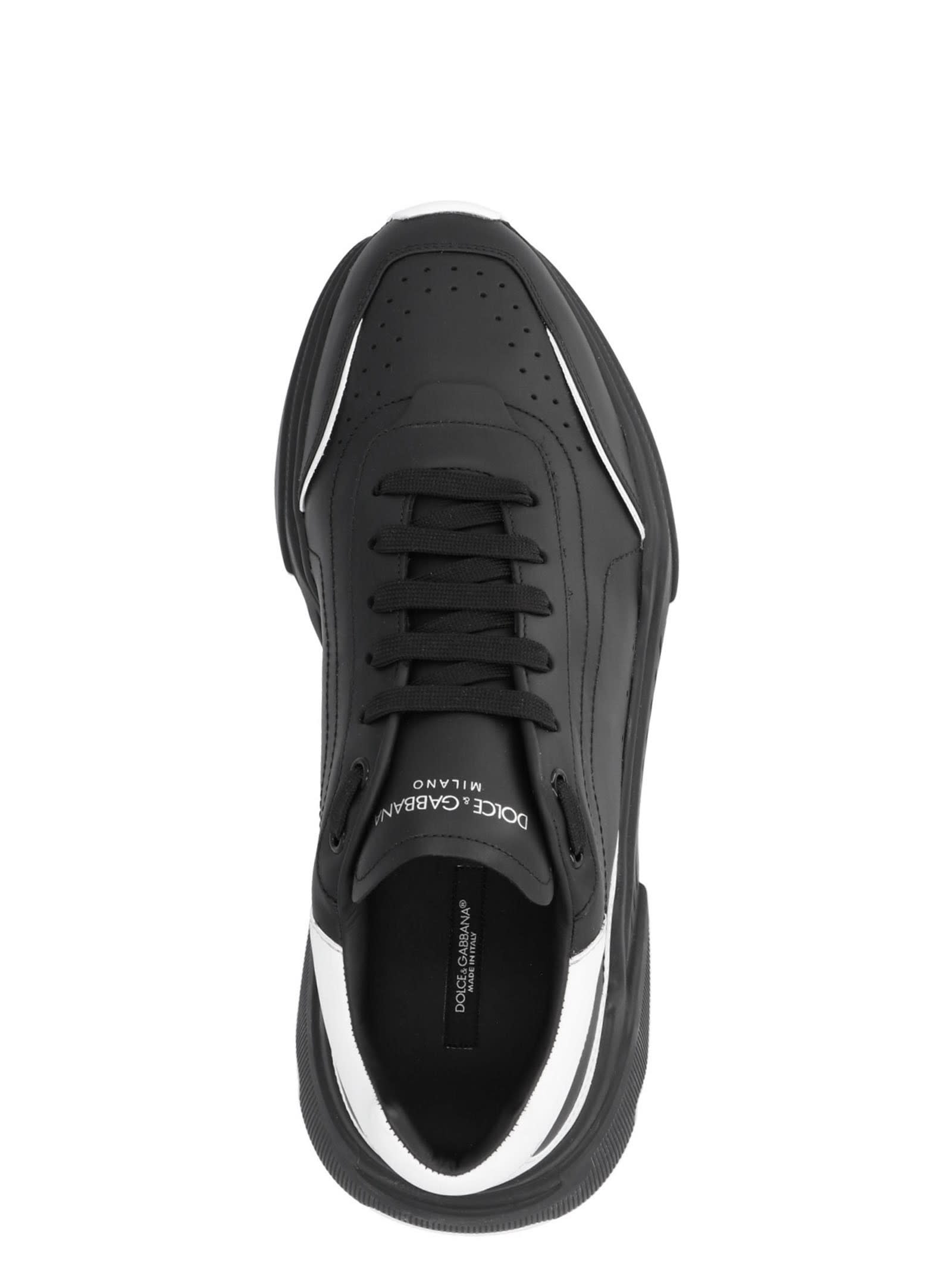 Shop Dolce & Gabbana Daymaster Sneakers In White/black