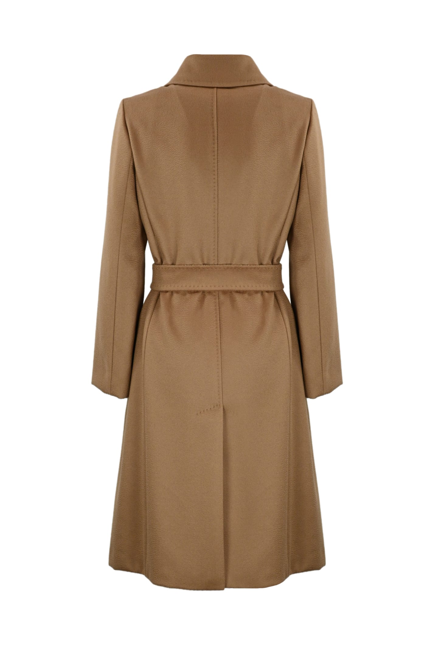 Shop Max Mara Bcollag Wool Wrap Coat In Cammello