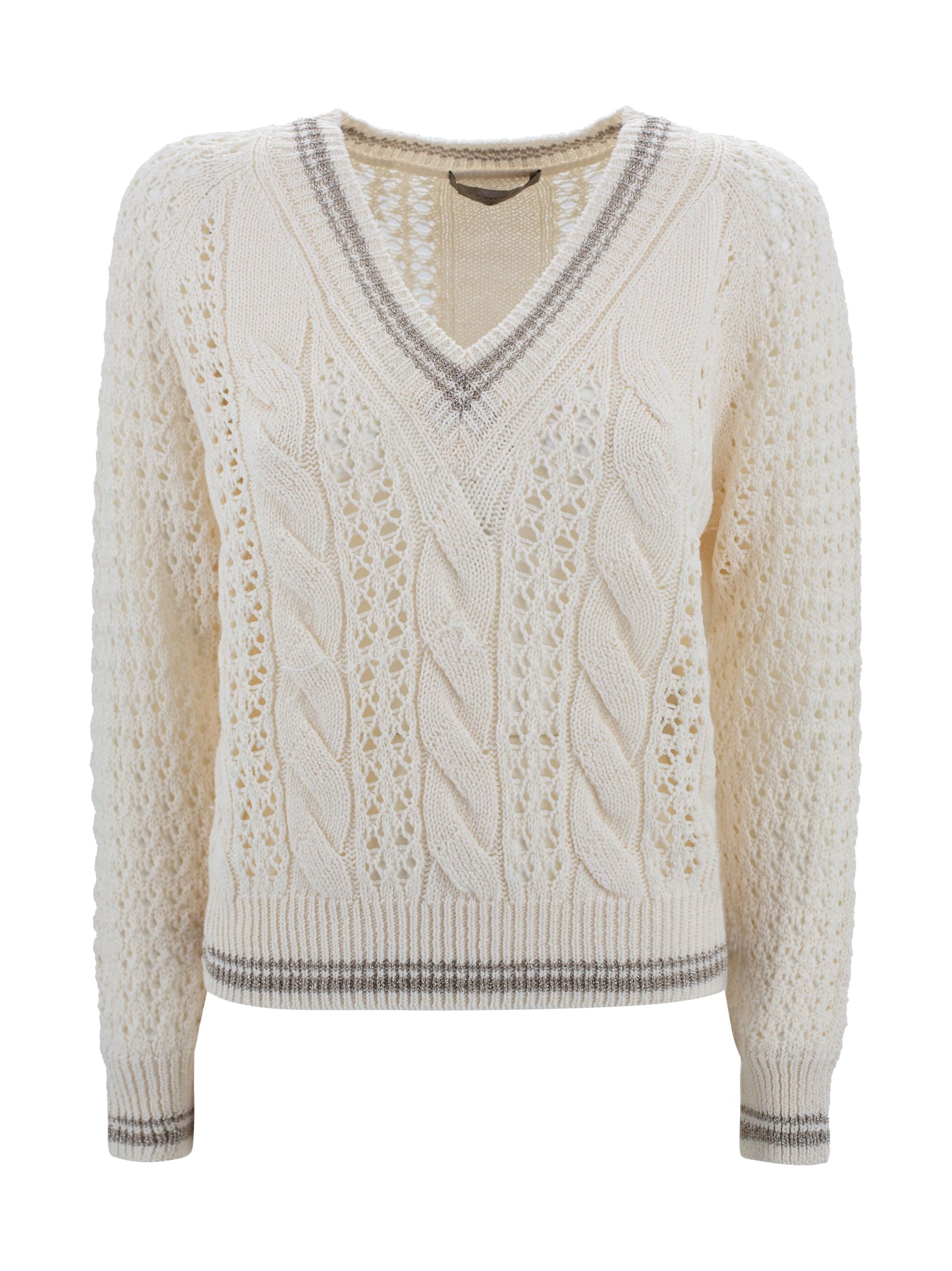 D. Exterior Plaited Sweater