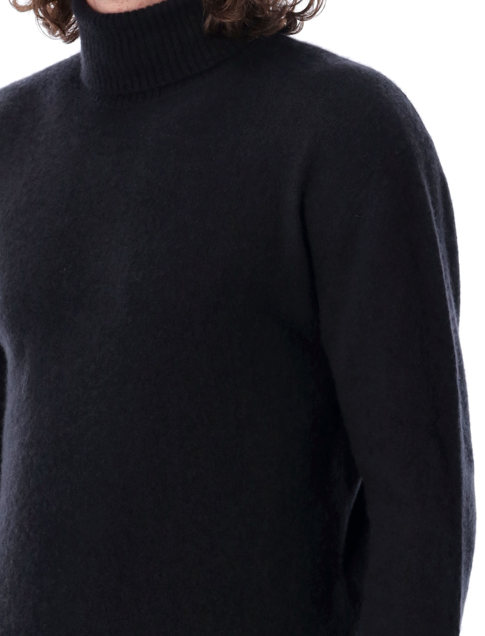 Shop Tom Ford High Neck Cashmere Sweater In Black