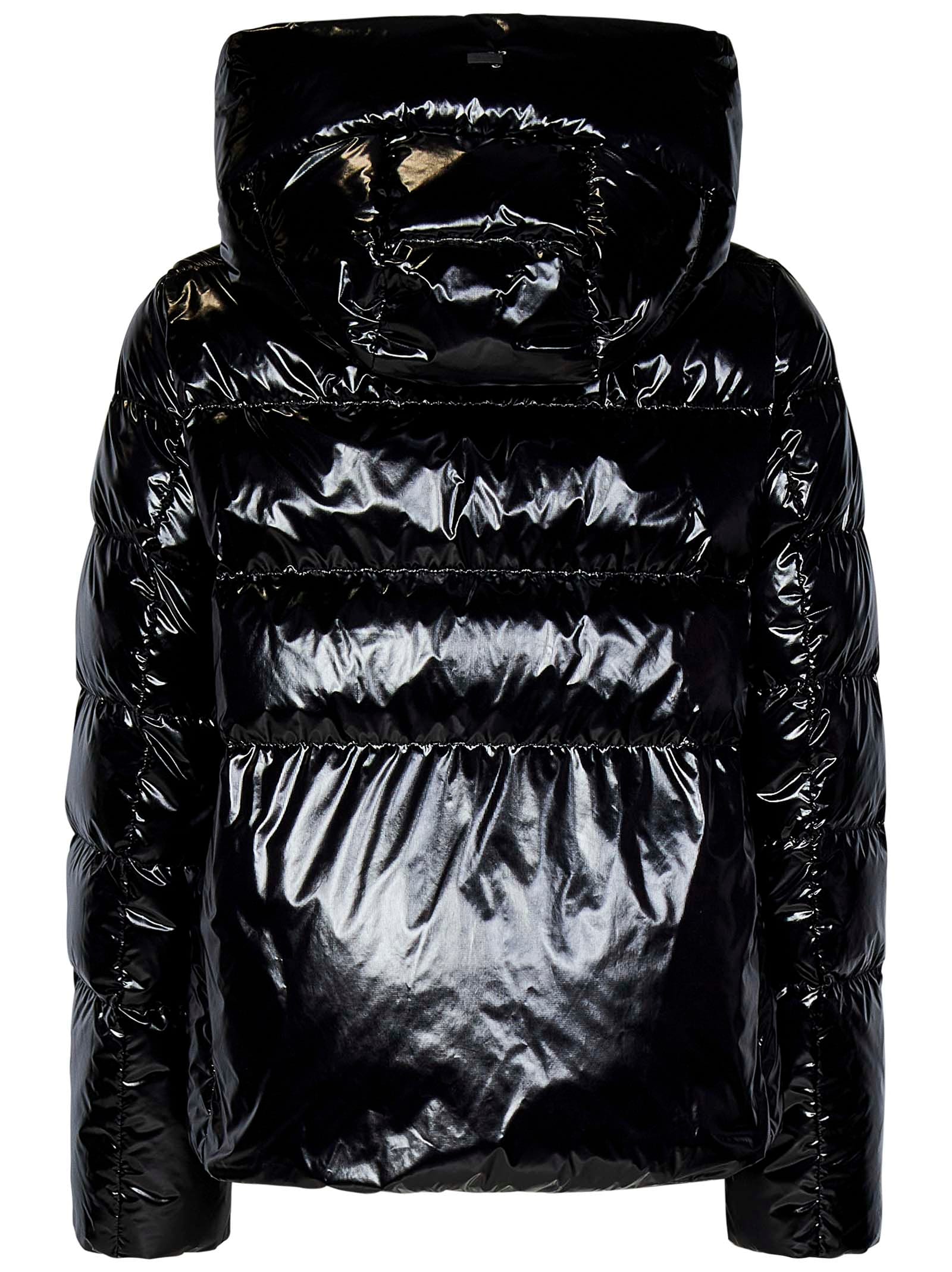 Shop Herno Laminar Down Jacket In Black