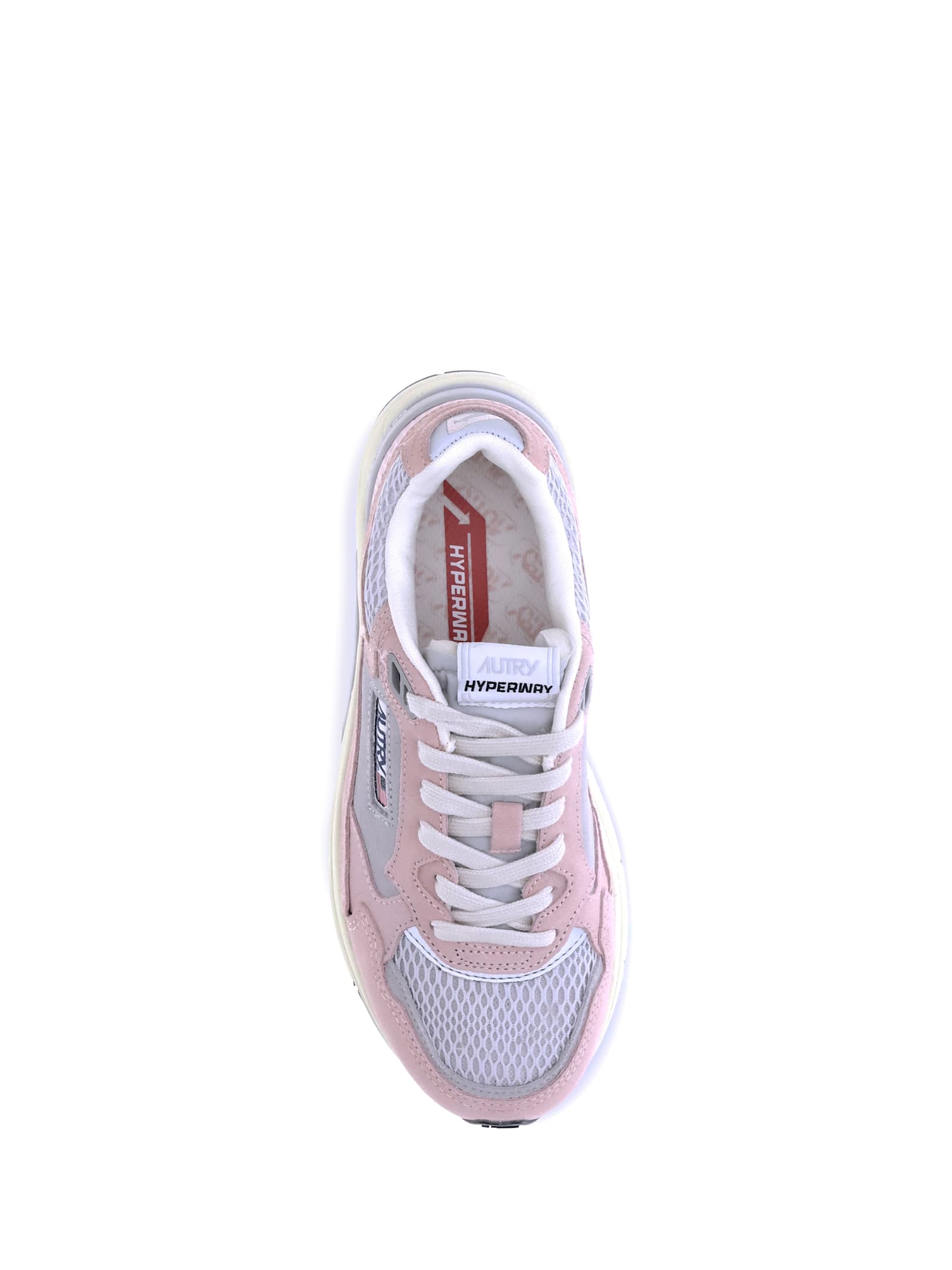 Autry Low Hyperway Wom Sneakers With Mesh Panels In Multi