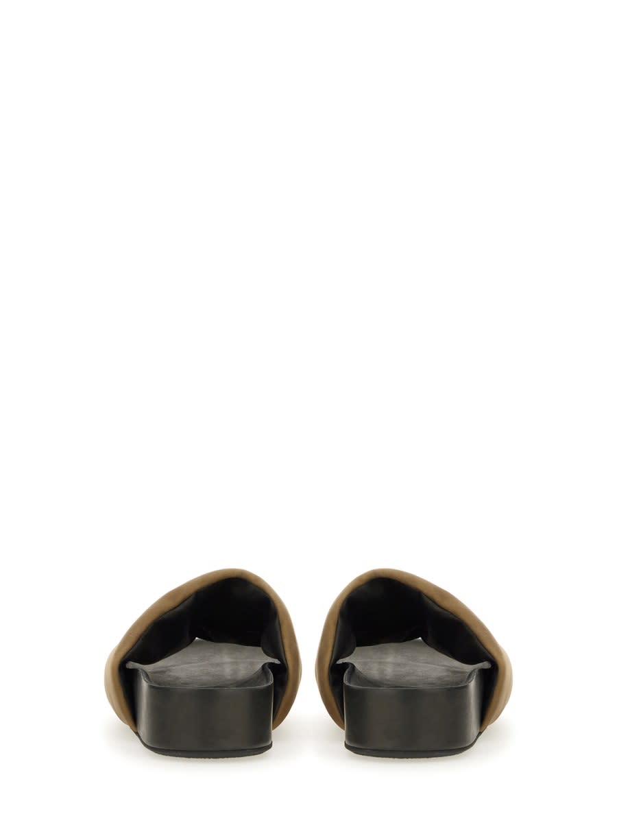 Uma Wang Leather Sandal In Multicolour