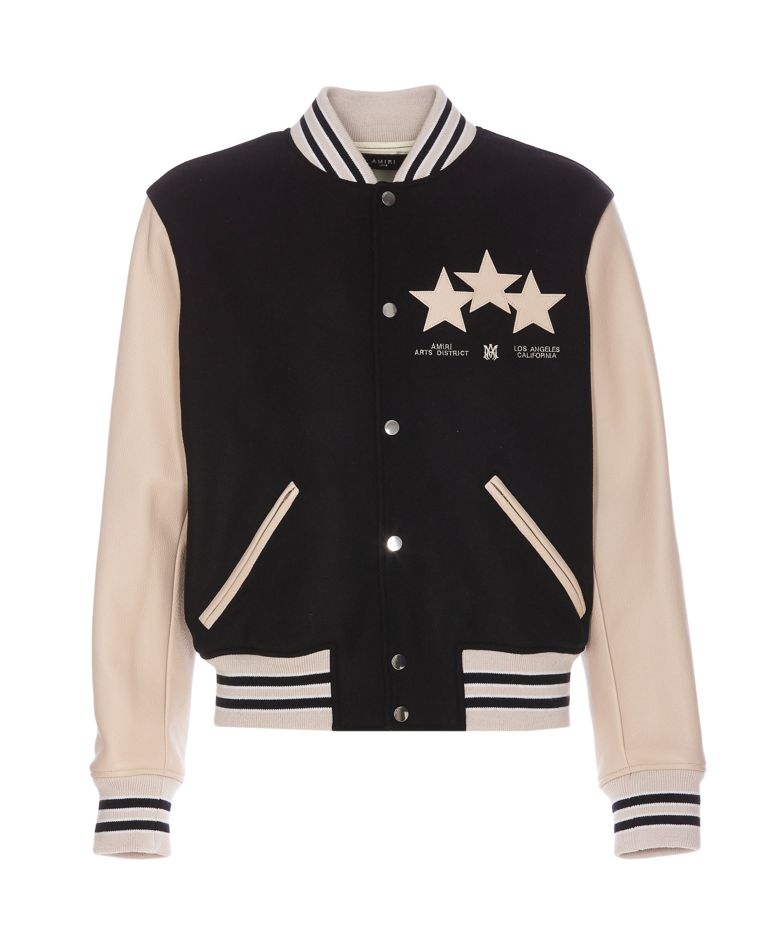 Shop Amiri Stars Varsity Bomber In Black