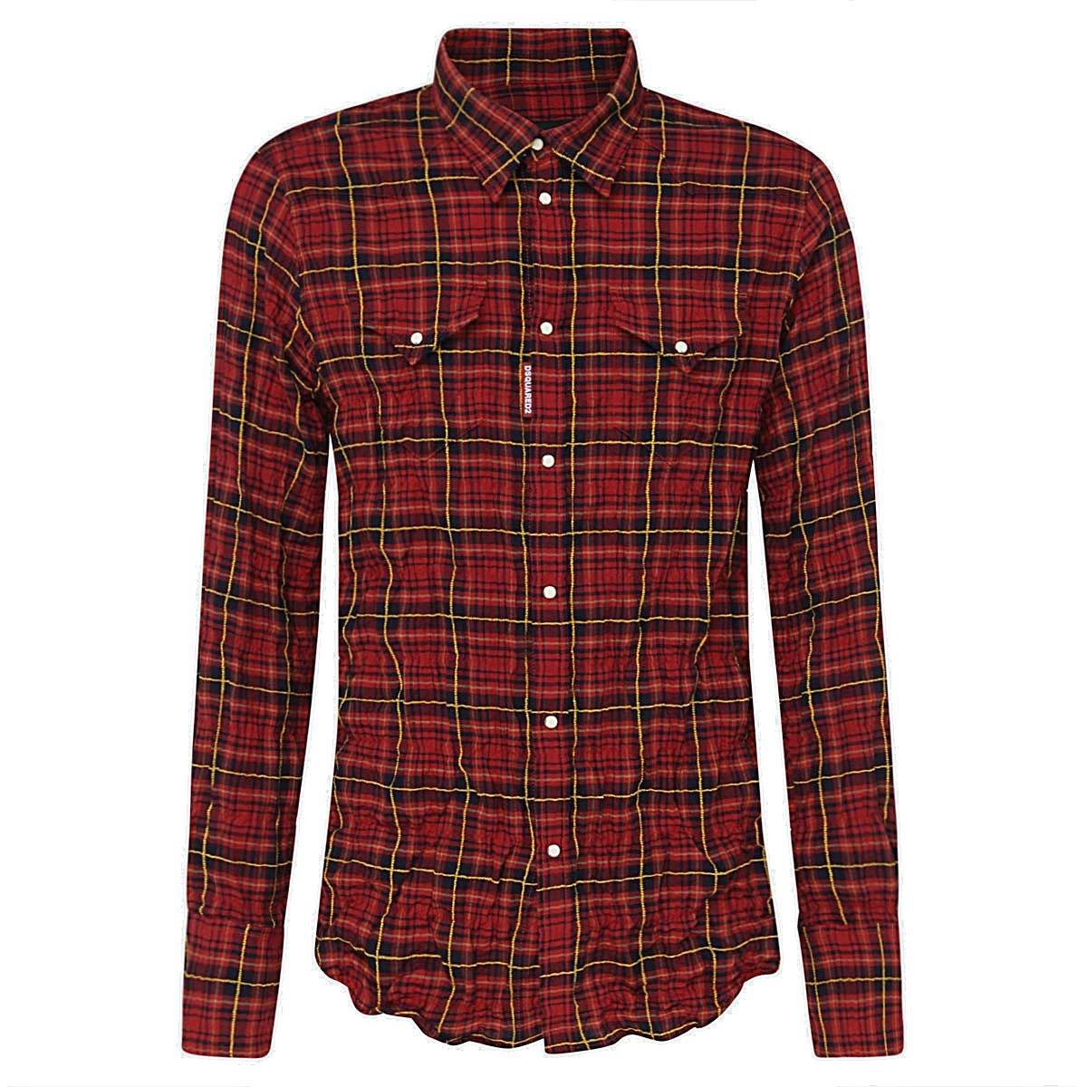 Dsquared2 Checked Buttoned Shirt