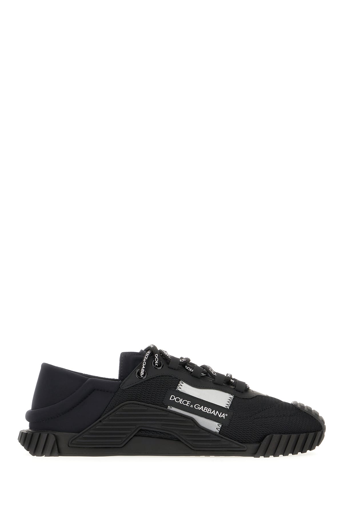 Dolce & Gabbana Multicolor Stretch Nylon And Rubber Ns1 Sneakers In Nero