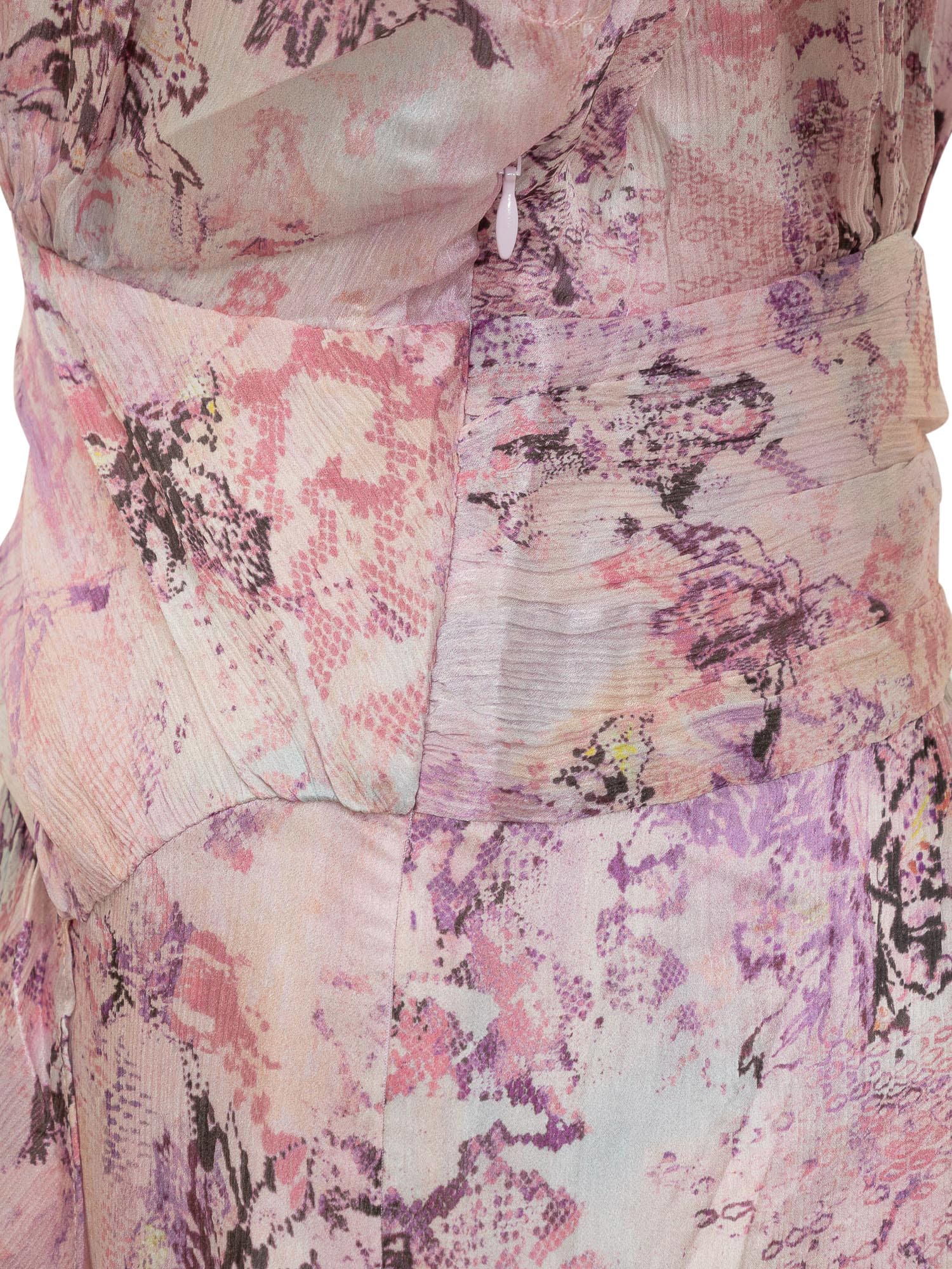 Shop Iro Tissina Dress In Ecru/light Pink