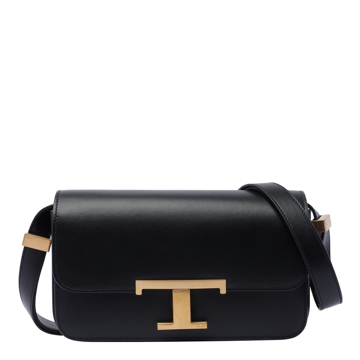 Shop Tod's T-timeless Shoulder Bag In Black