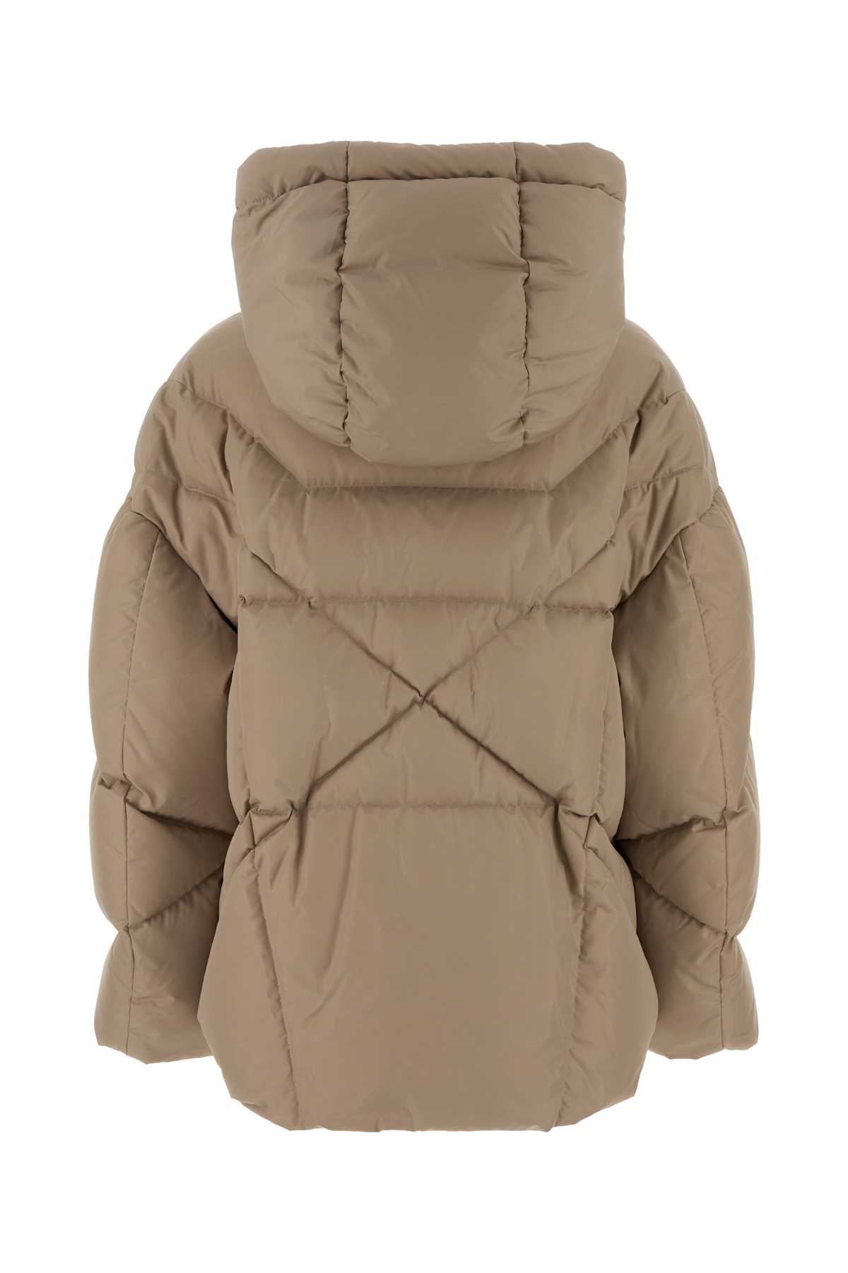 Khrisjoy Women Sand Polyester Blend Milano Down Jacket In Sand