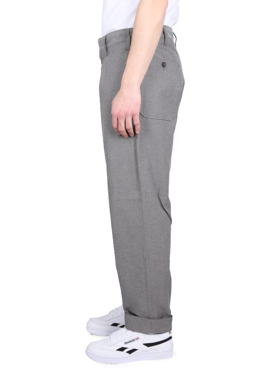 Shop Engineered Garments Pants With Pleats In Grey