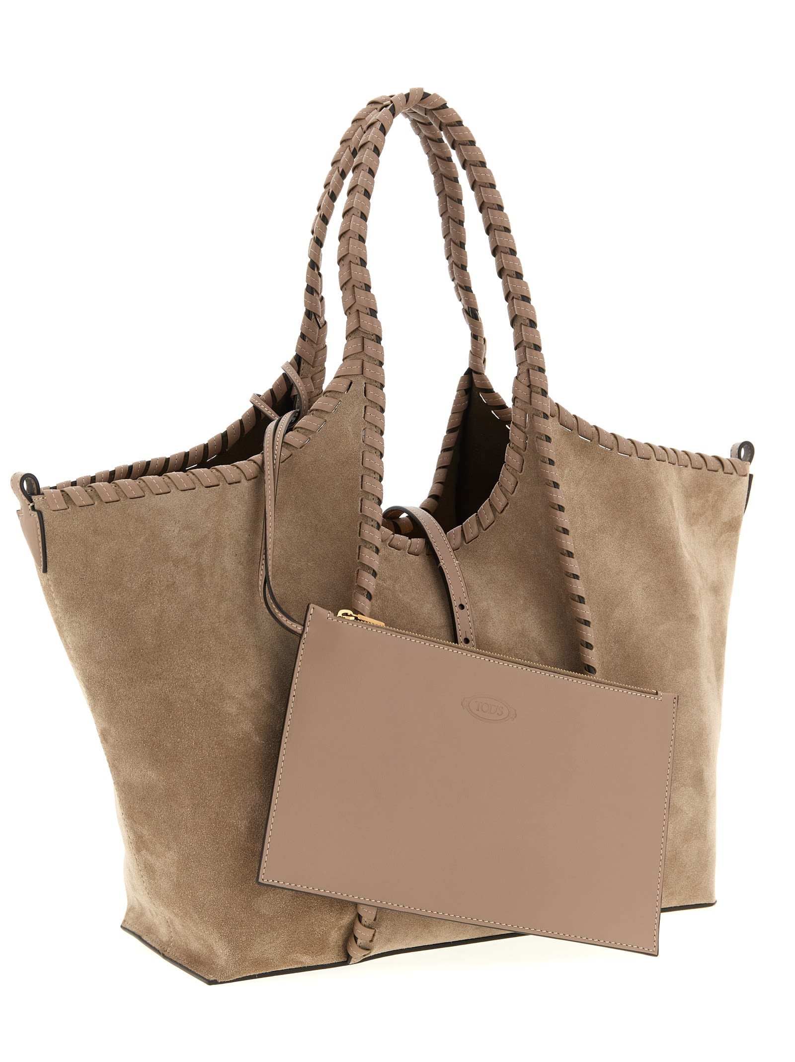Tod's T Timeless Medium Shoulder Bag In Brown