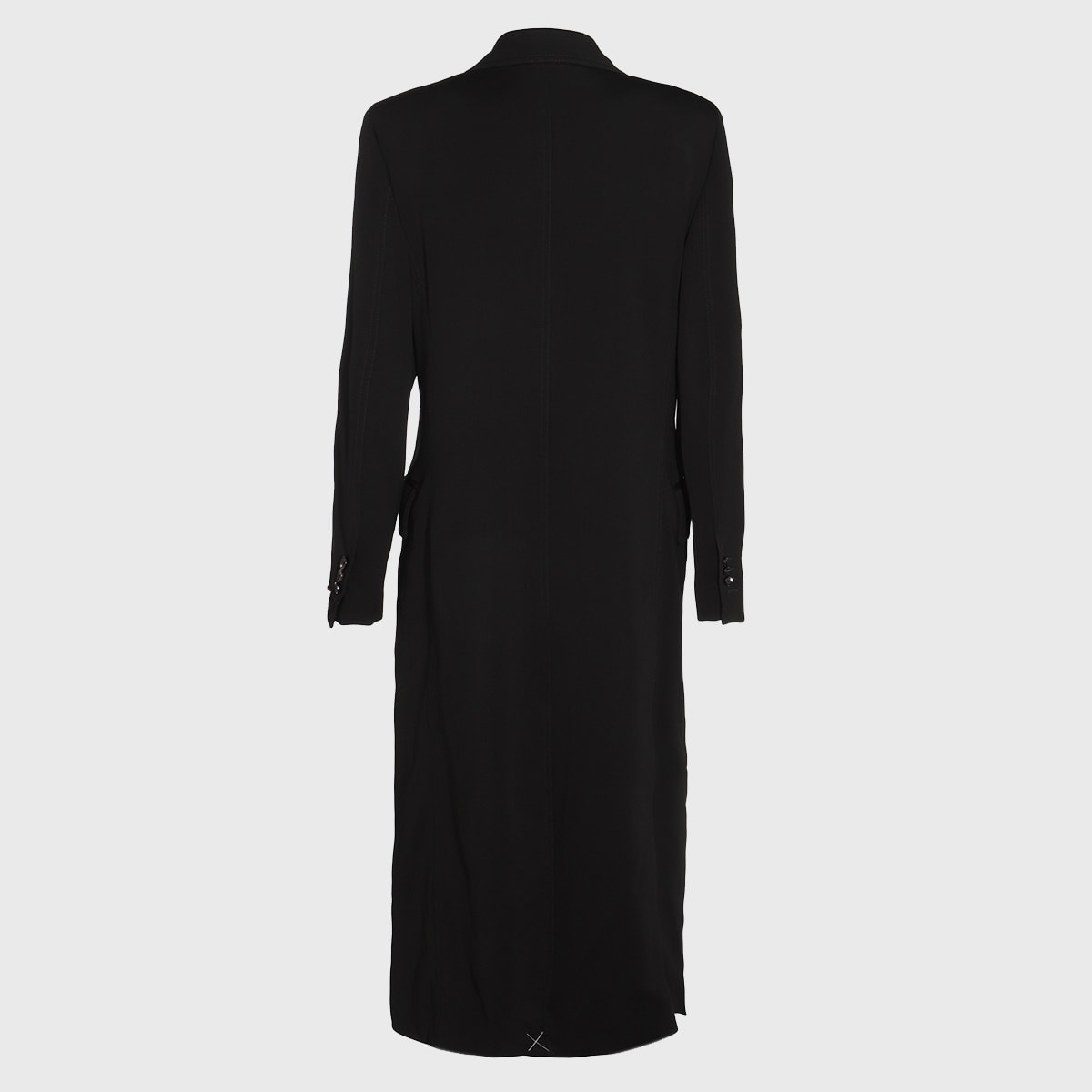 Shop Bottega Veneta Black Viscose Coat