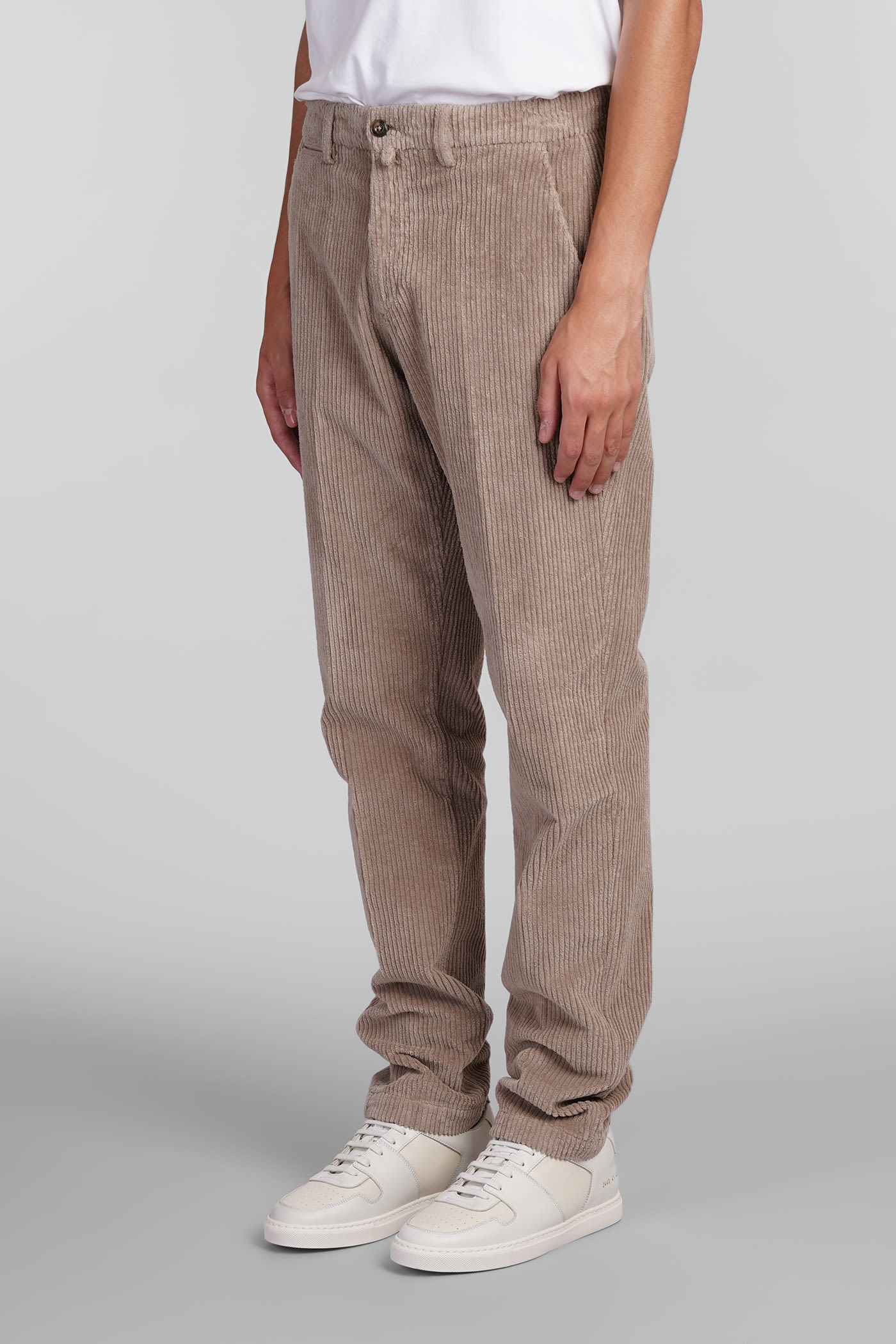 Shop Briglia 1949 Bg32 Pants In Beige Cotton