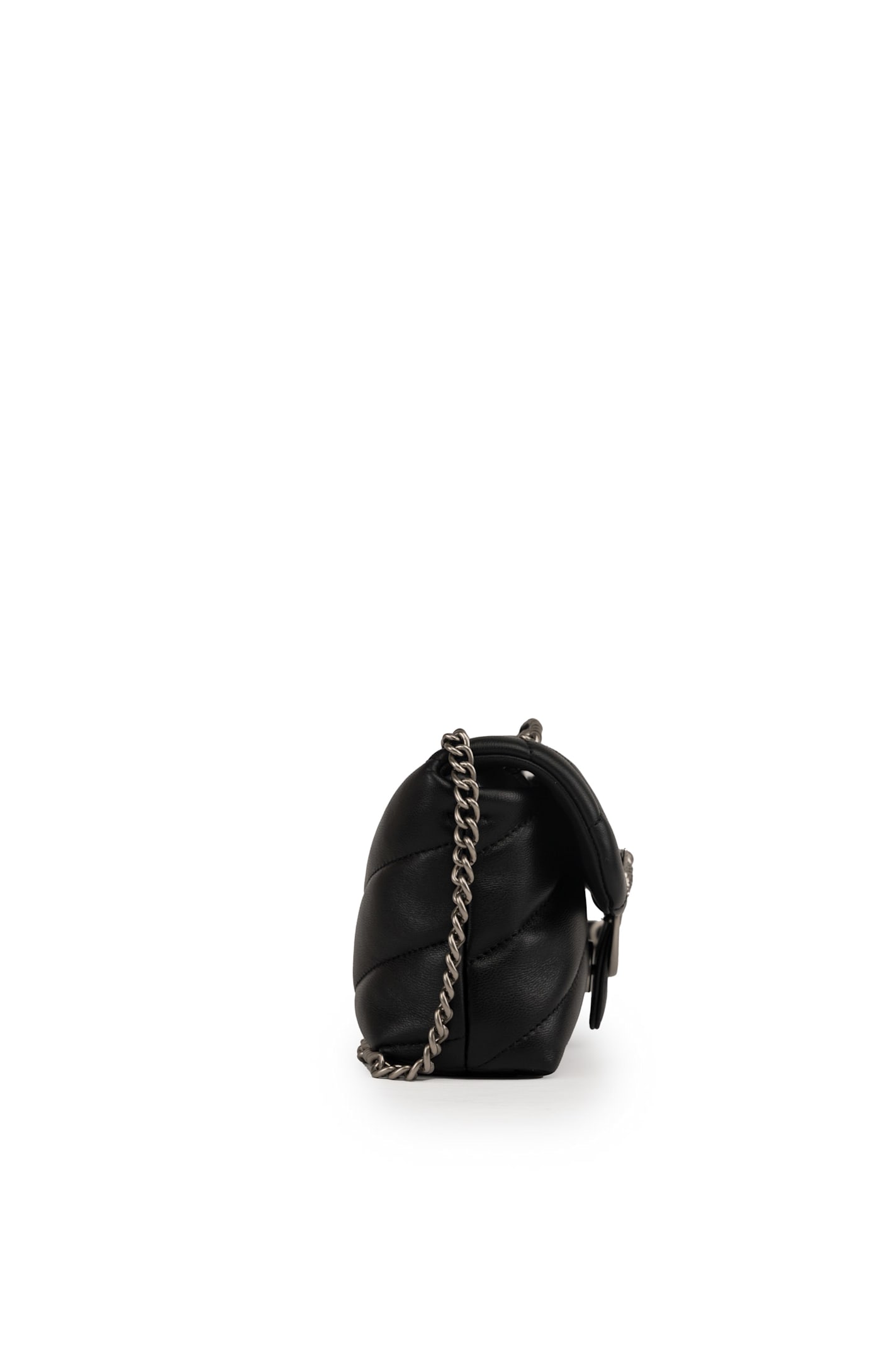 Shop Pinko Baby Love Puff Maxi Quilt Bag Black In Nero