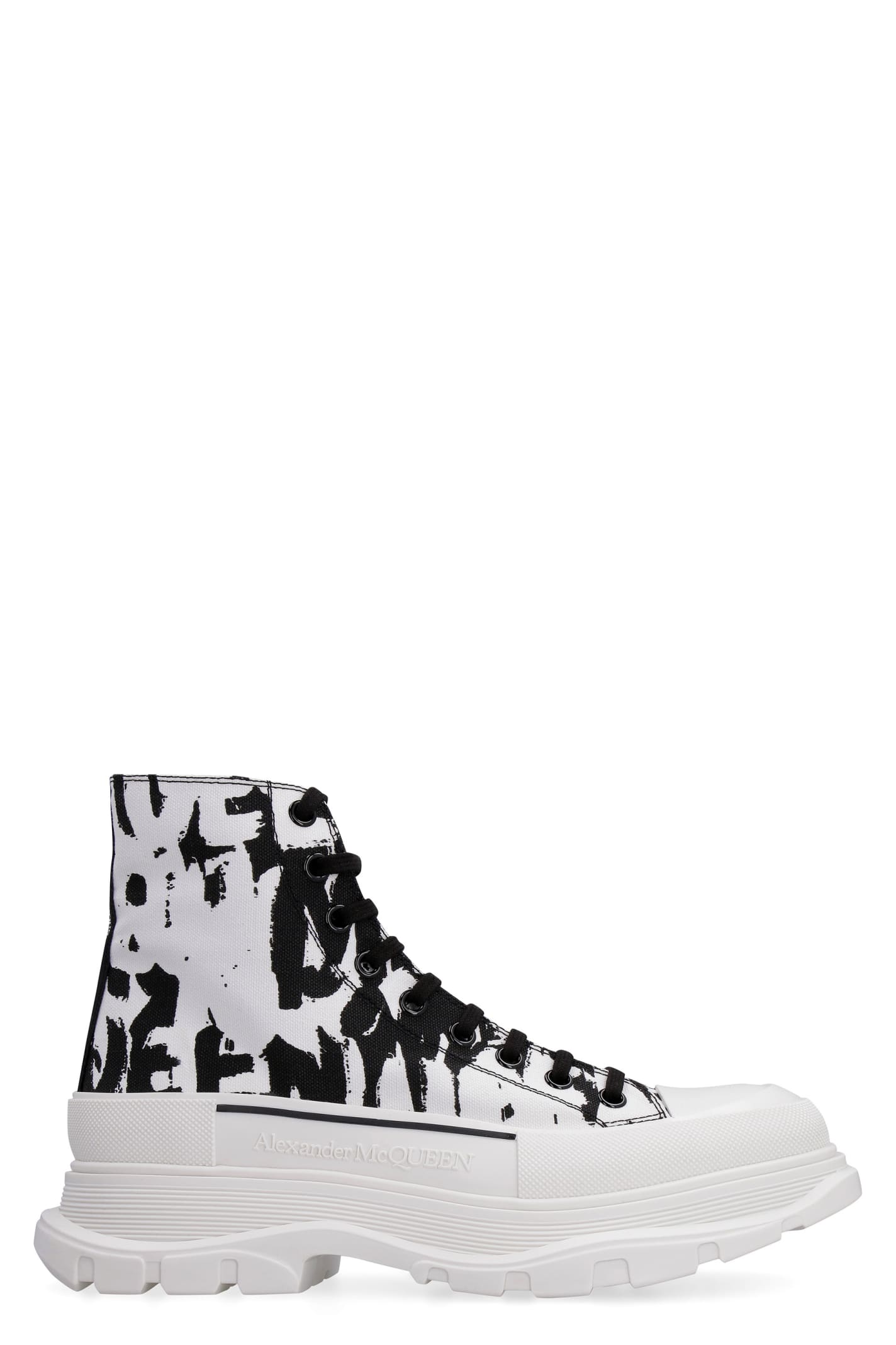 Alexander McQueen Tread Slick Lace-up Ankle Boots