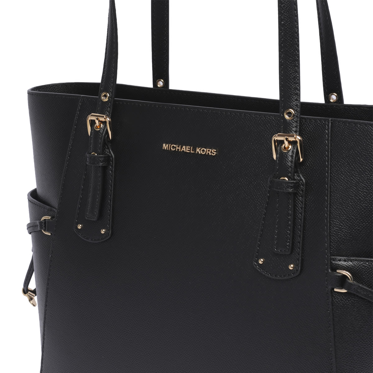 Shop Michael Michael Kors Voyager Shoulder Bag In Black