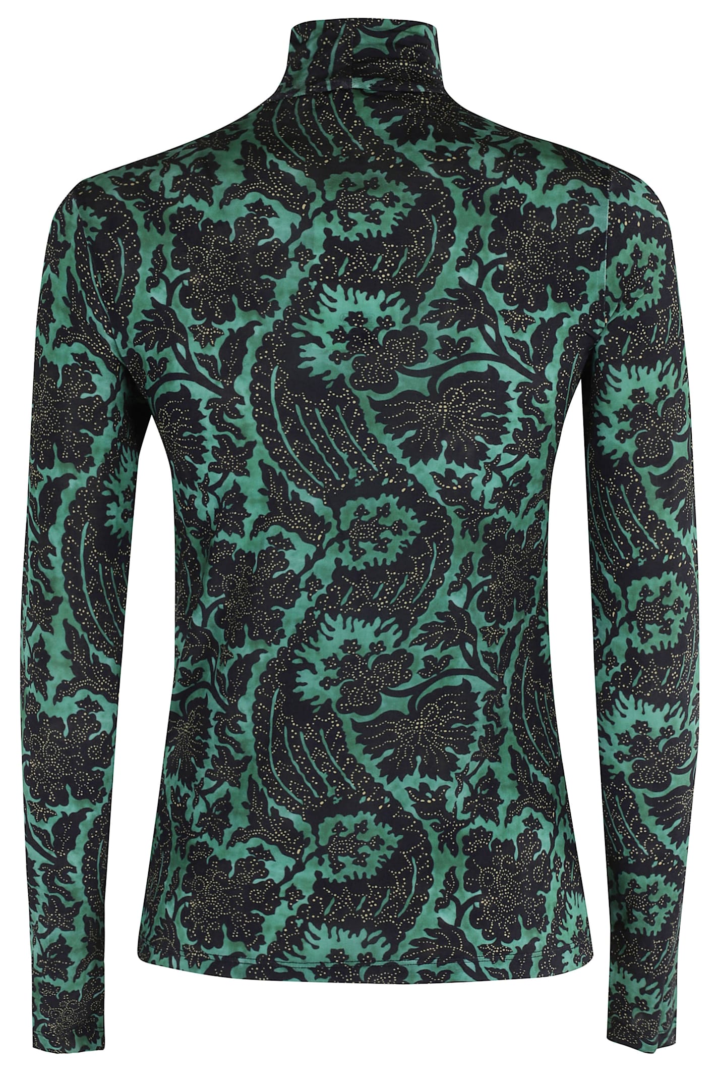 Ulla Johnson Aurelia Long-sleeve Turtleneck In Green